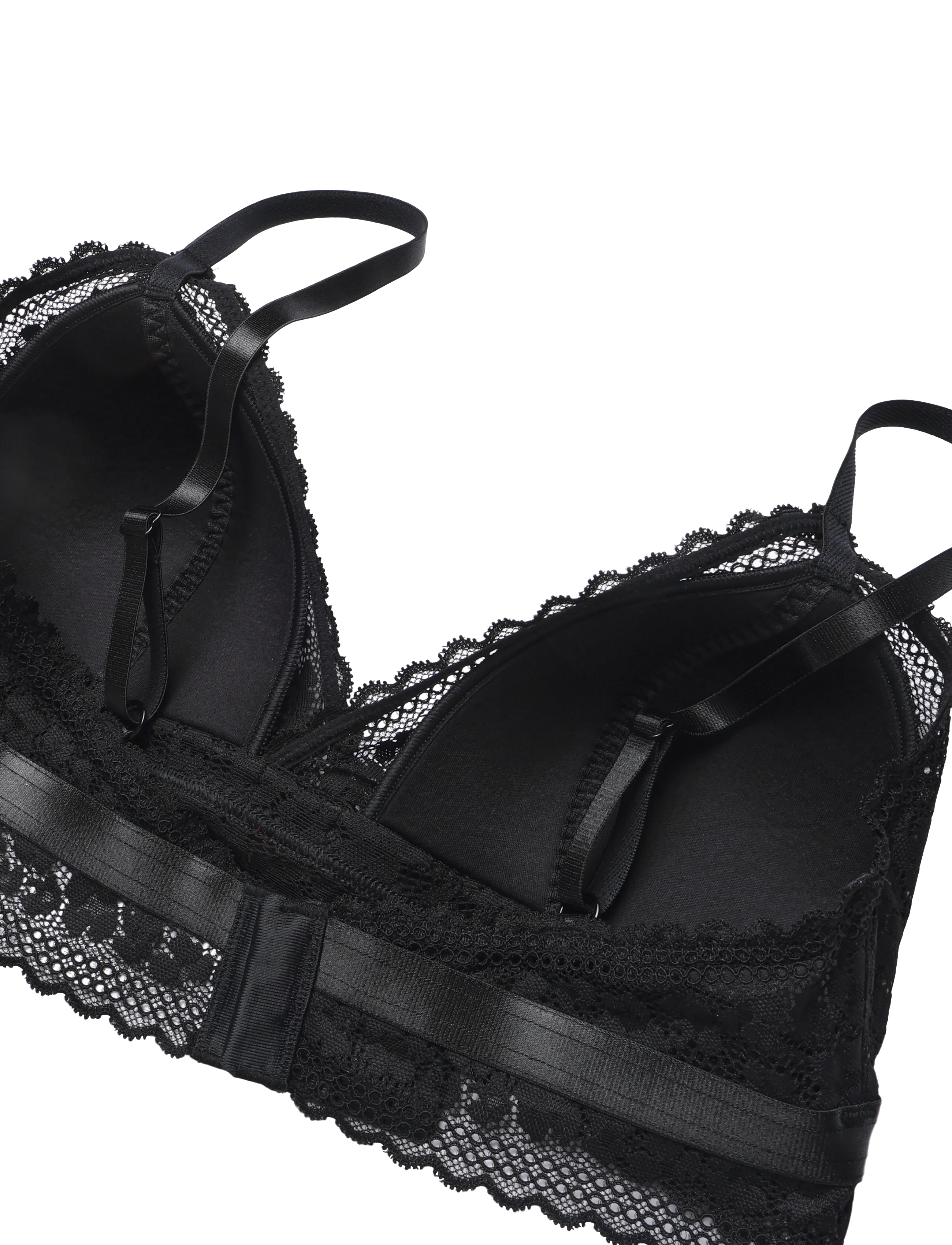 HUGO - SAVANA TRIANGLE P - bralette - black - 3