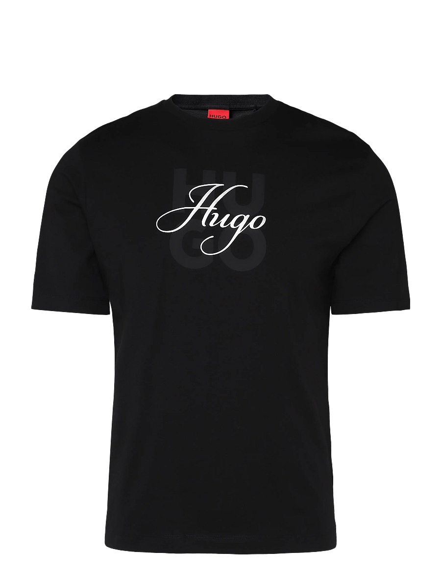 HUGO - Dashine_1 - t-shirts - black - 0