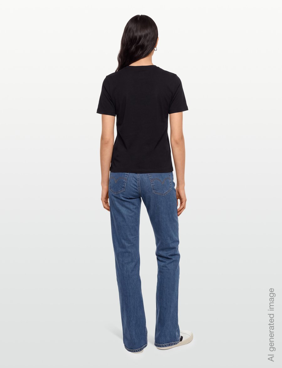 HUGO - Dashine_1 - t-shirts - black - 4
