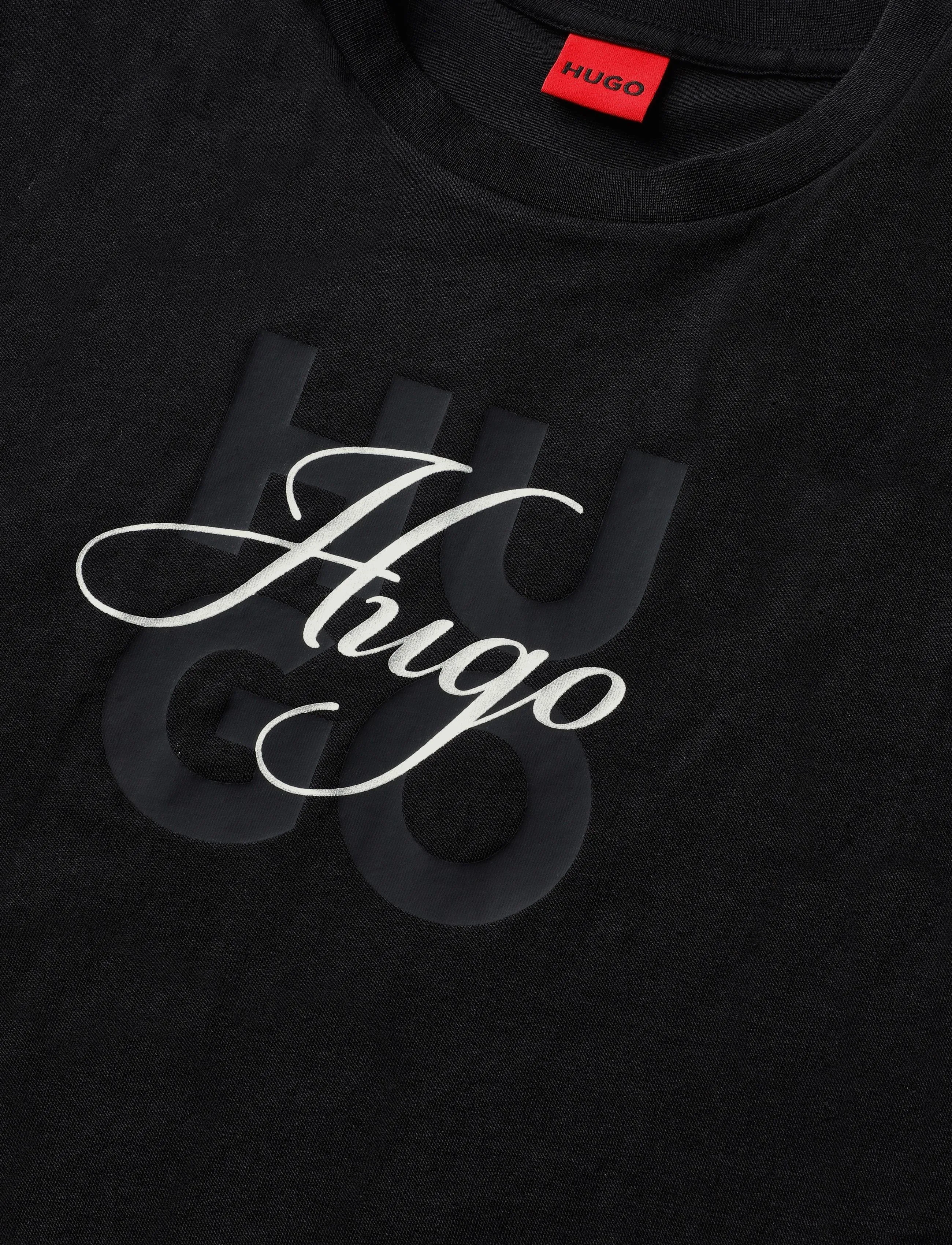 HUGO - Dashine_1 - t-shirts - black - 2