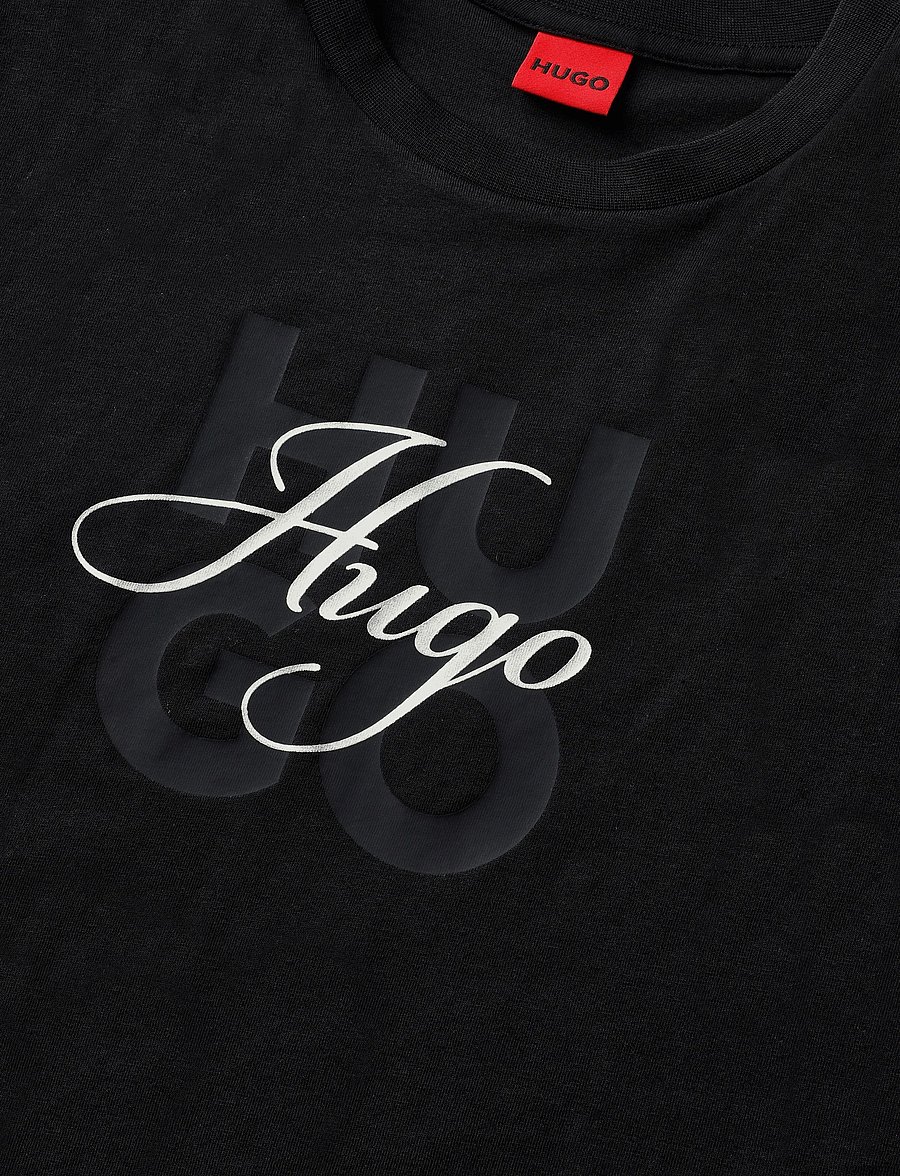 HUGO - Dashine_1 - t-shirts - black - 2