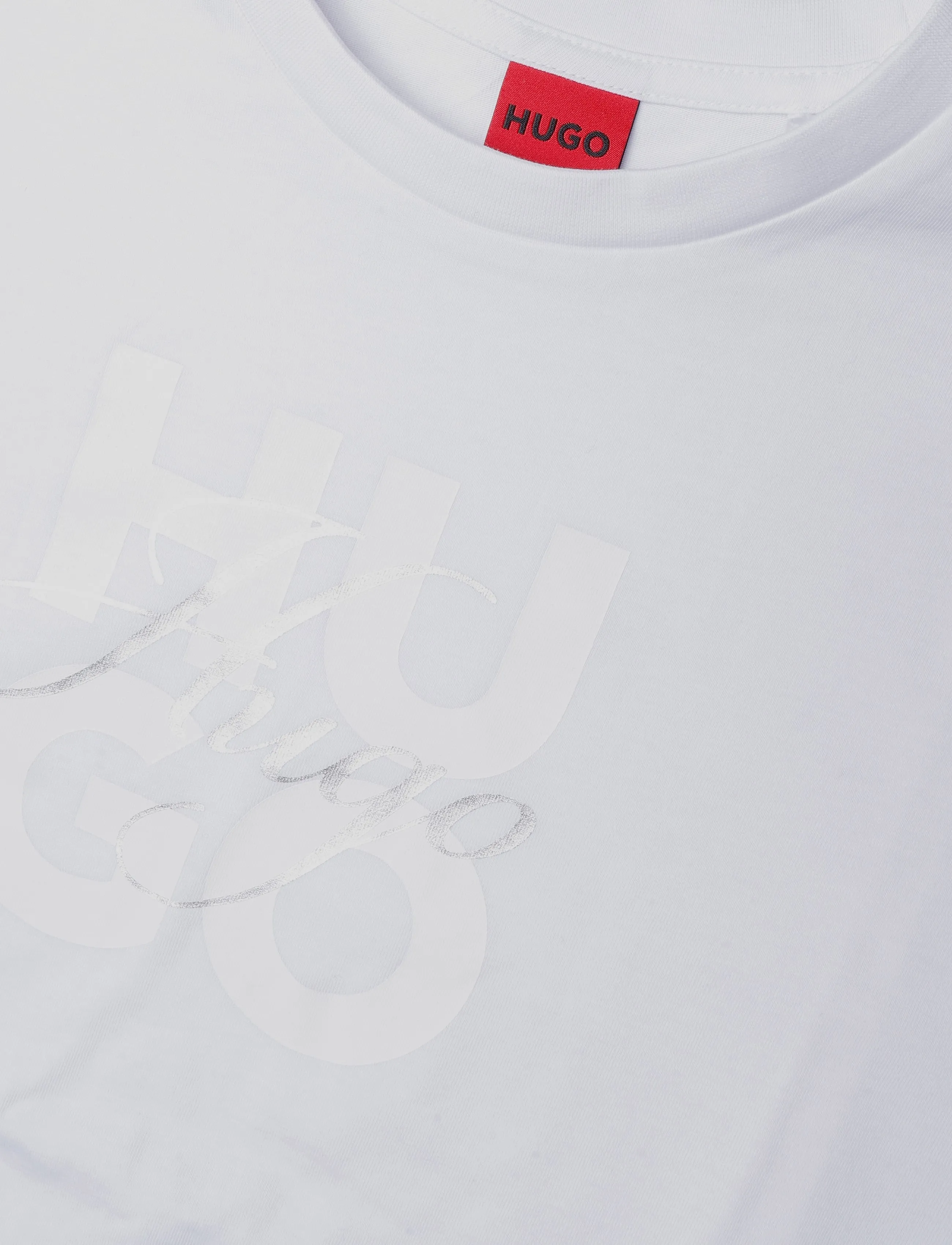 HUGO - Dashine_1 - t-shirts - white - 2