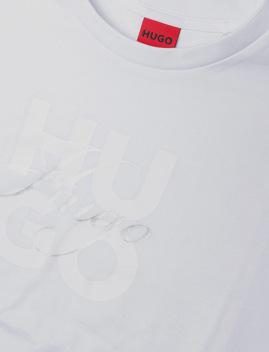 HUGO - Dashine_1 - t-shirts - white - 2