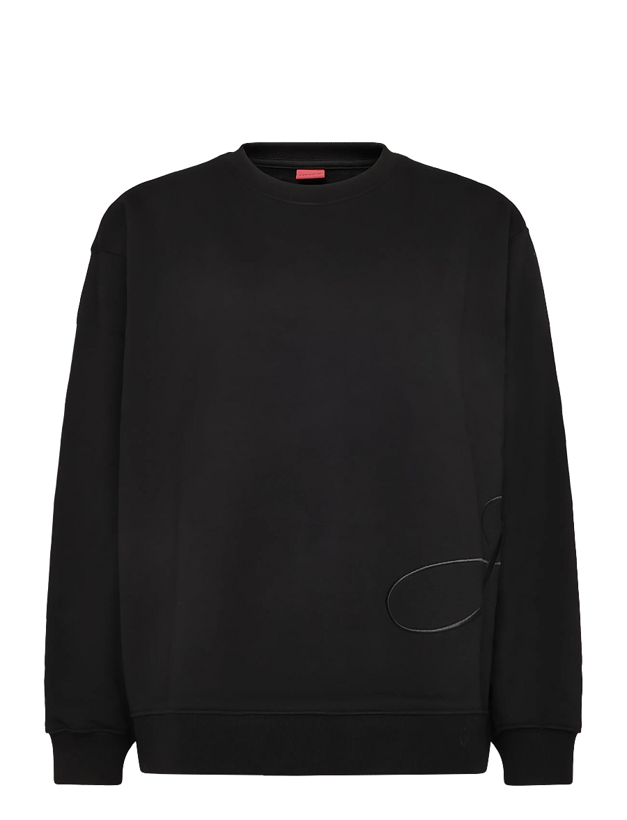 HUGO - Classic Crew_10 - sweatshirts - black - 0