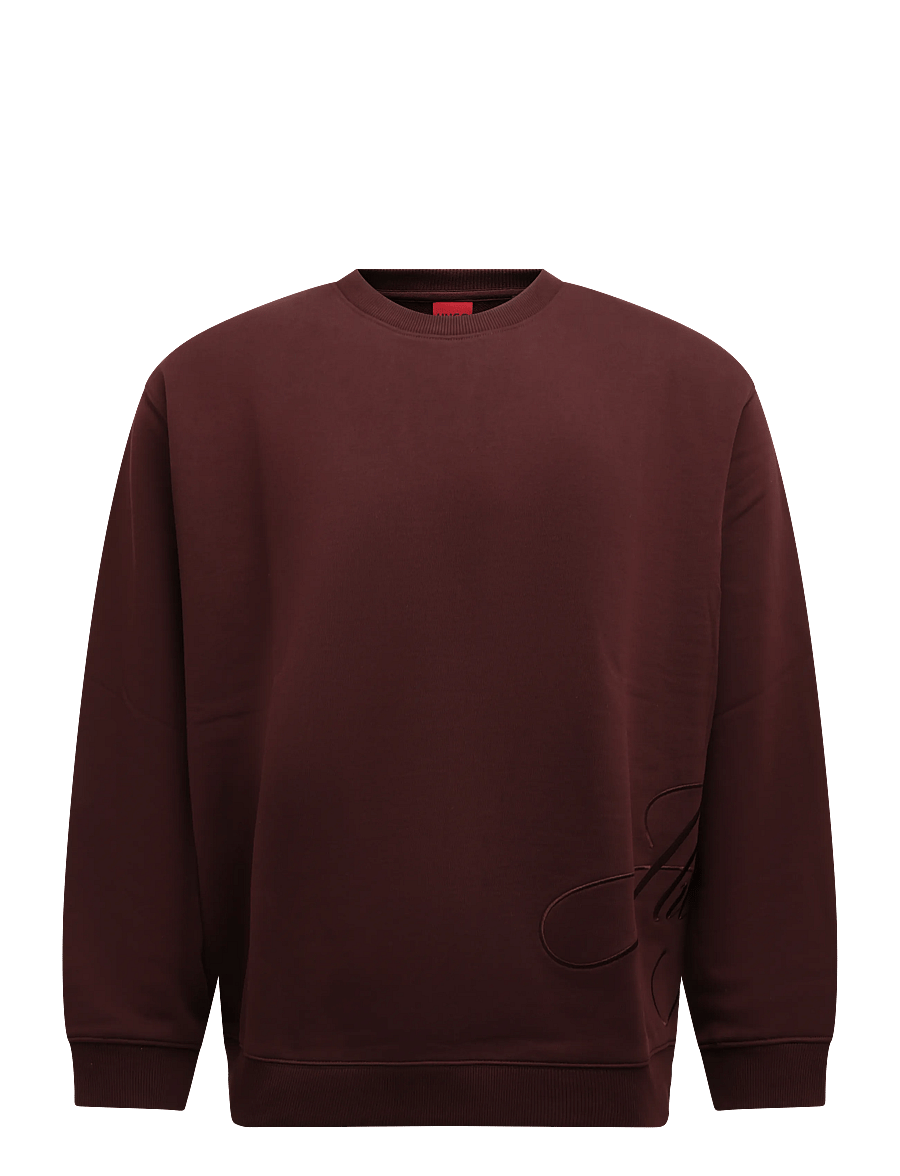 HUGO - Classic Crew_10 - igapäevane stiil - brown overflow - 0