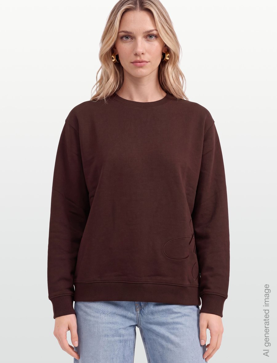 HUGO - Classic Crew_10 - everyday style - brown overflow - 3