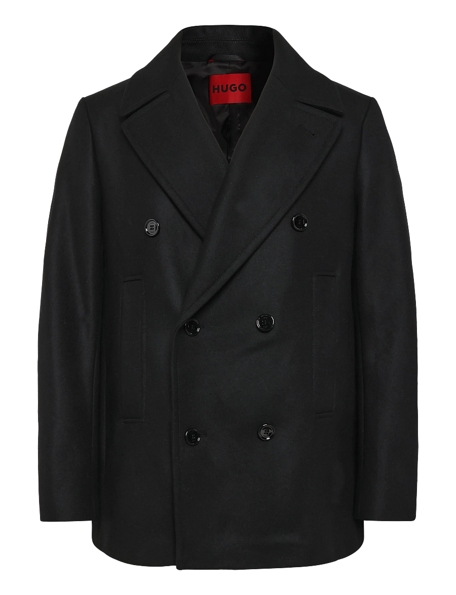 HUGO - Miloro2641 - wollmäntel - black - 0