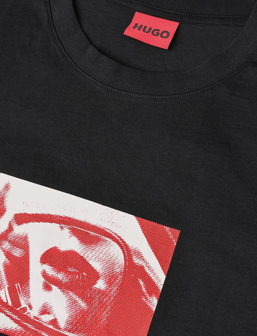 HUGO - Dirom - kortärmade t-shirts - black - 2