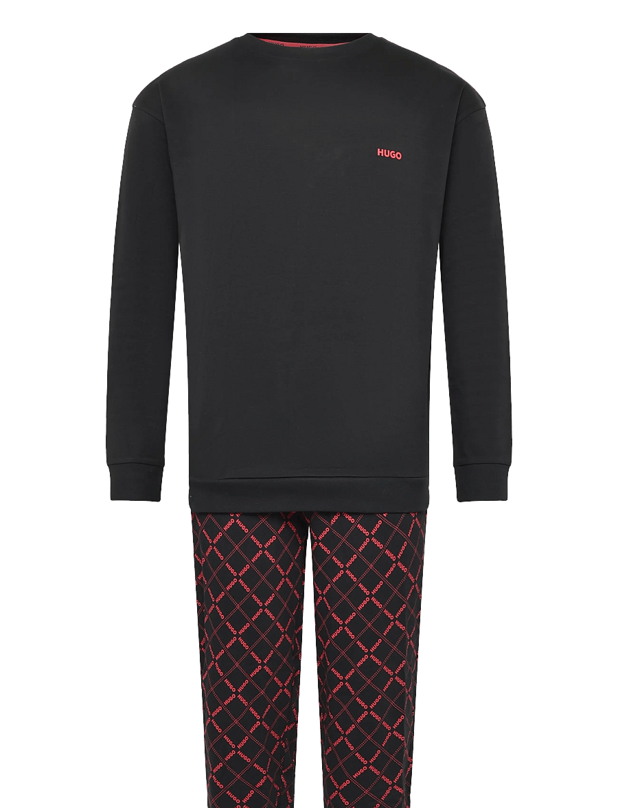 HUGO - ELION LONG SET - pidžaamakomplektid - black - 0