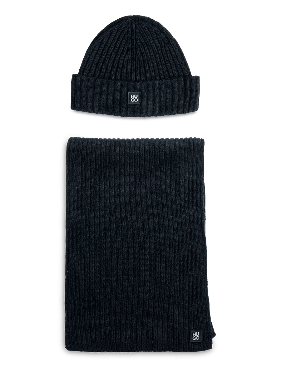 HUGO - Zasgo_Set - kootud mütsid - black - 0