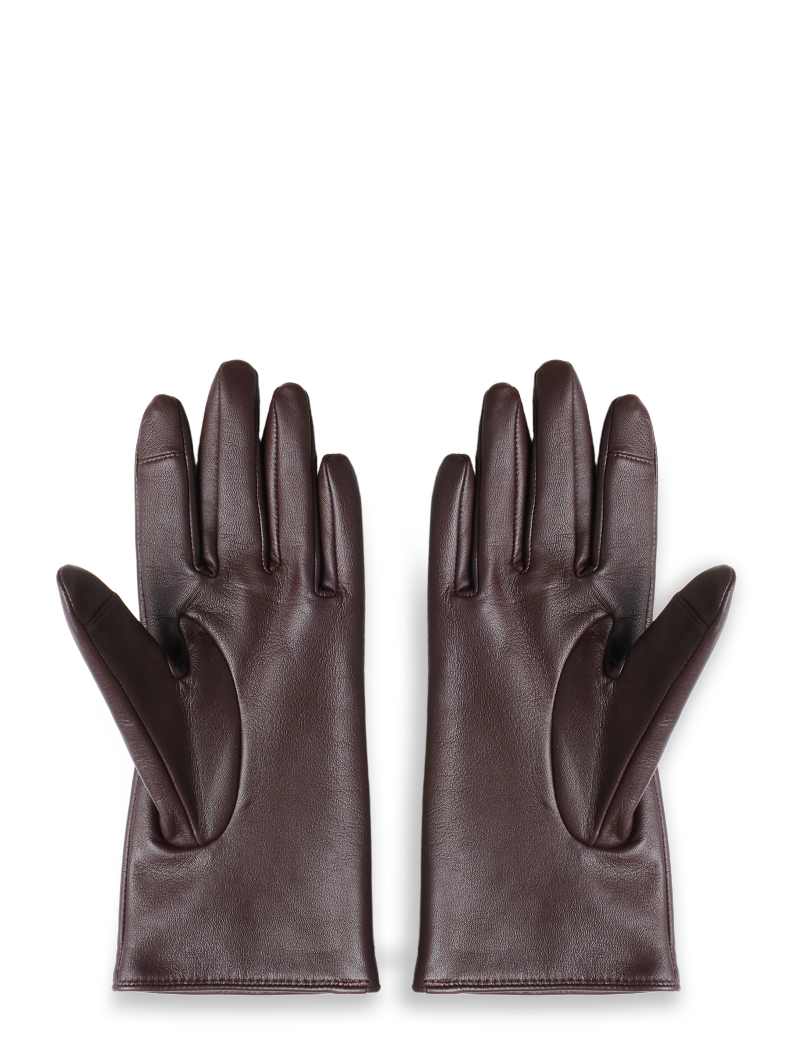 HUGO - Beggy 2.0 - læderhandsker - brown overflow - 1