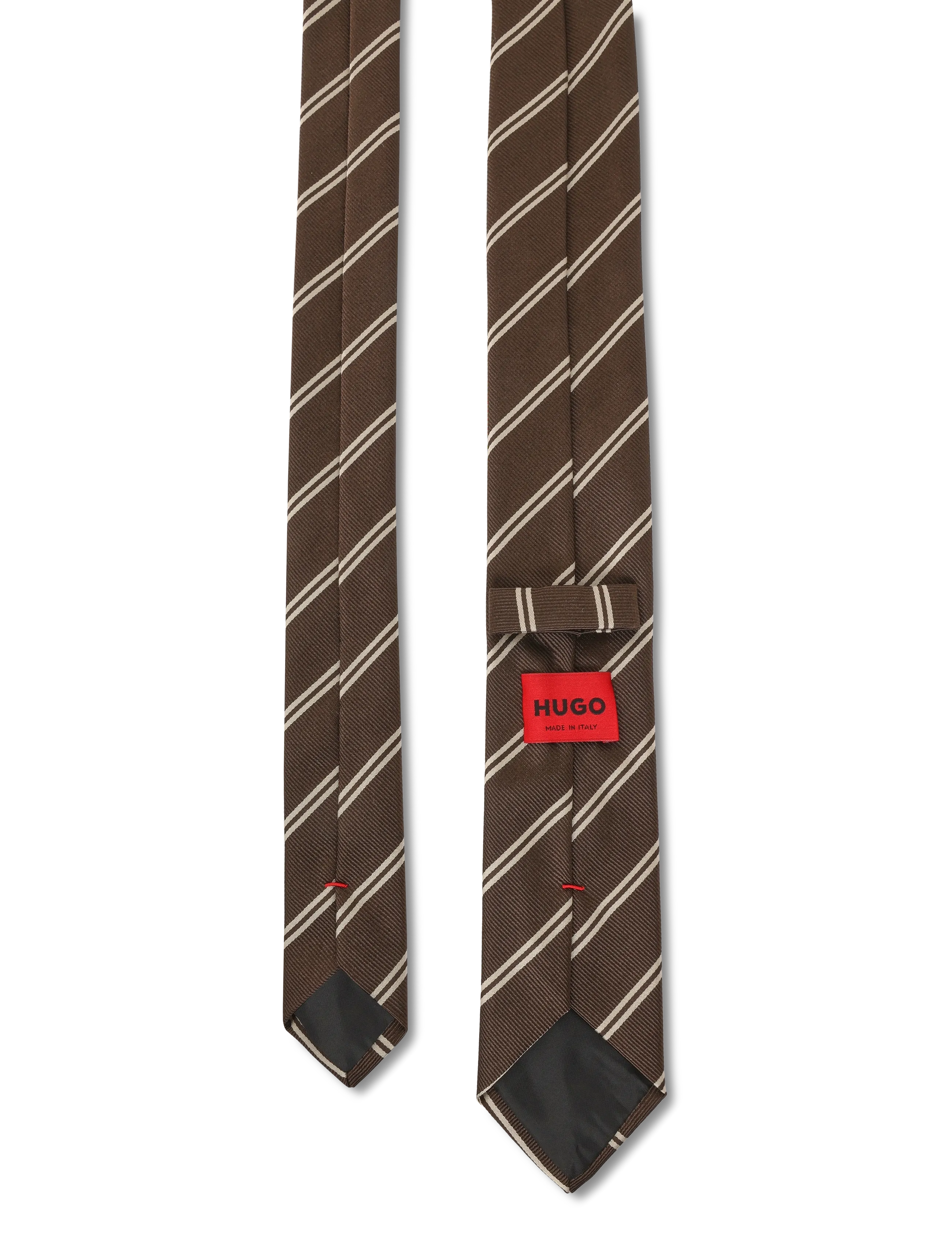 HUGO - Tie cm 6 - krawatten - brown overflow - 1