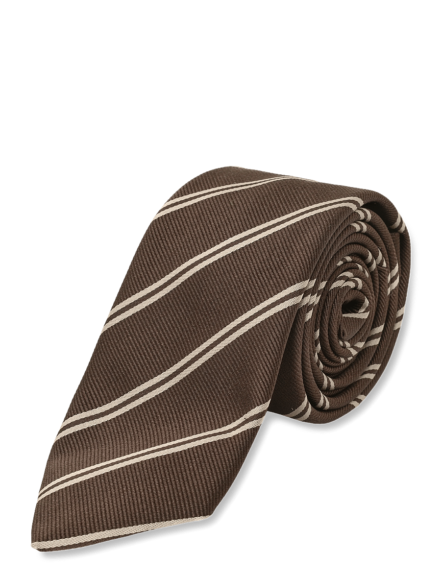 HUGO - Tie cm 6 - krawatten - brown overflow - 2