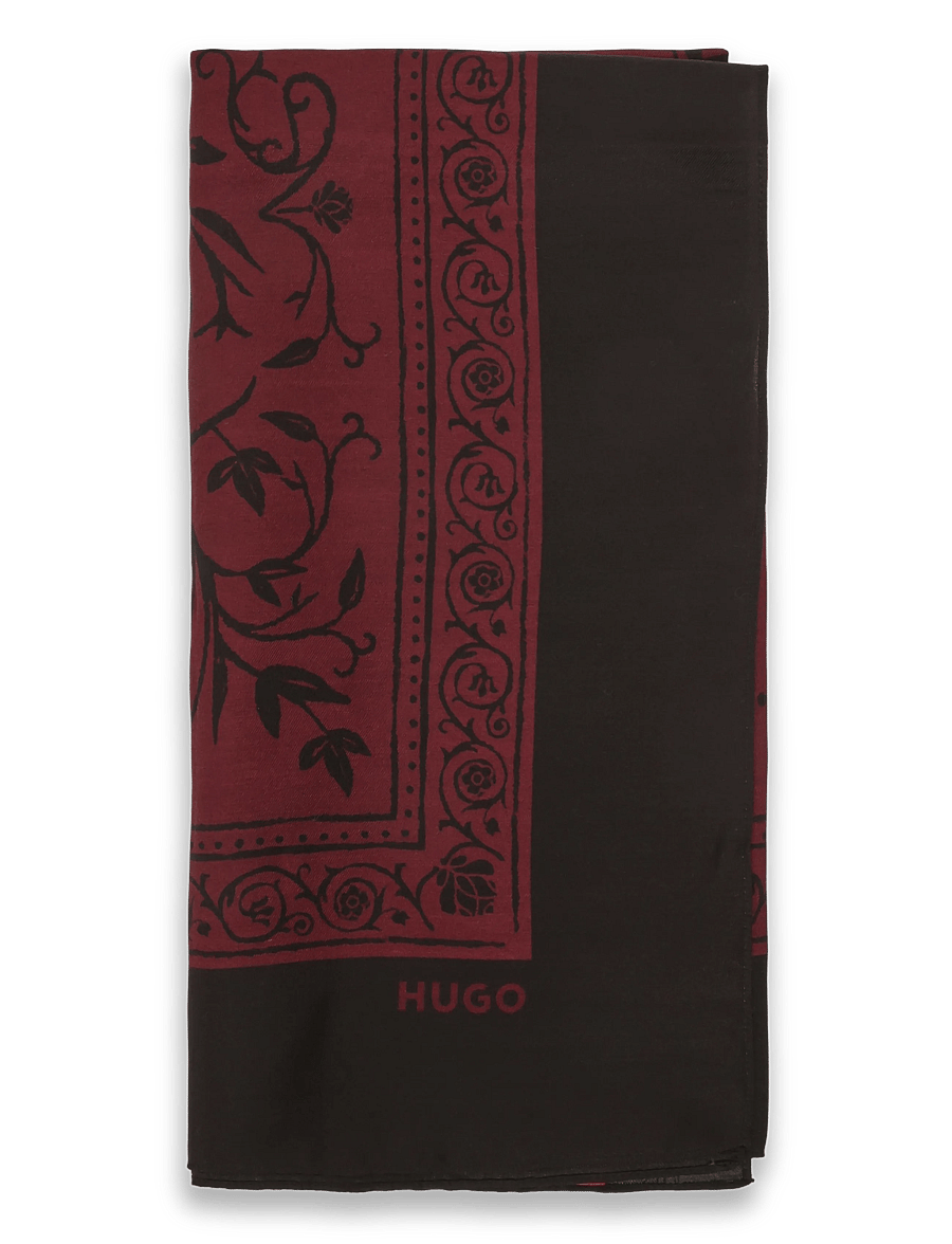 HUGO - Bandana cm 60x60 - kerged sallid - dark pink - 1