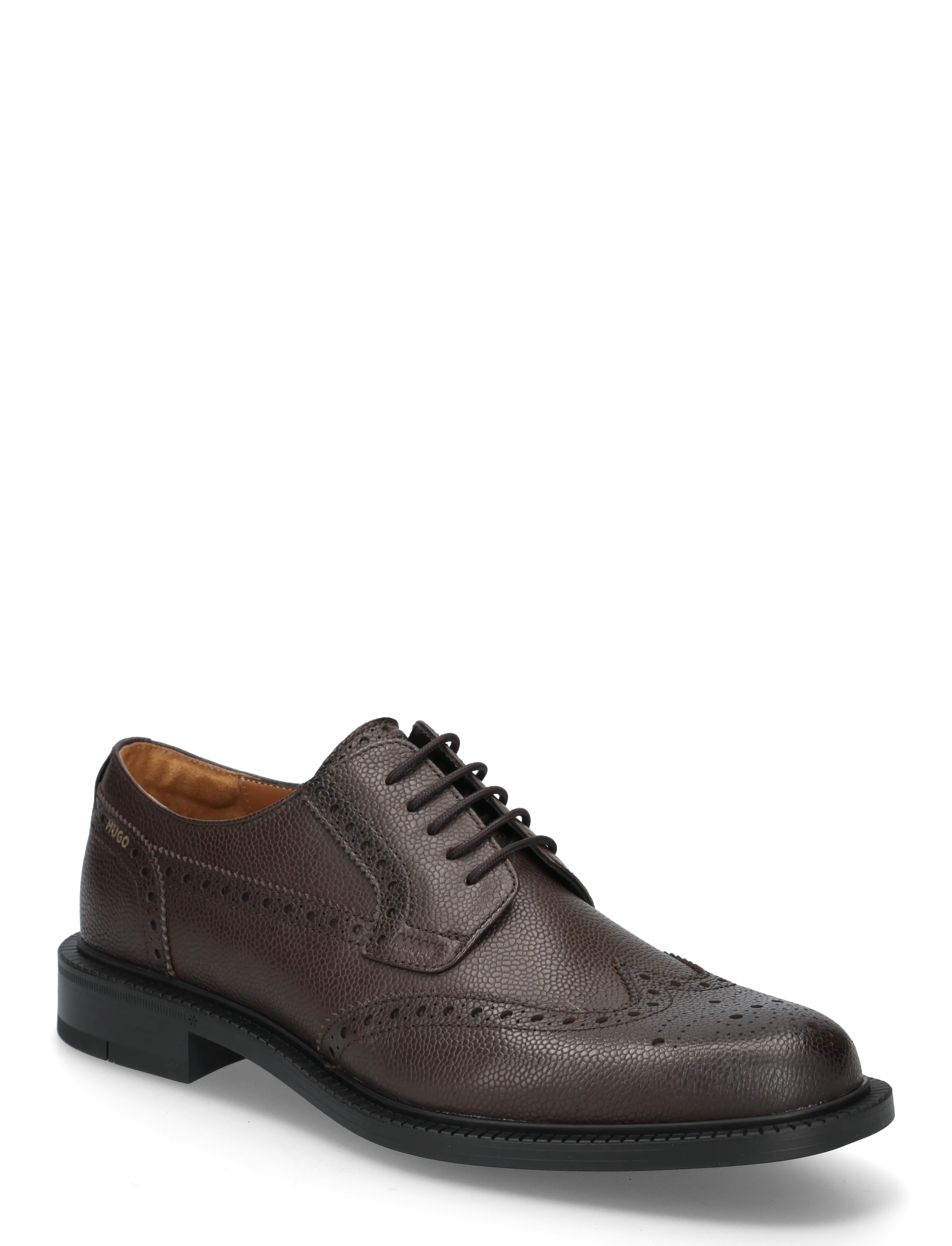 HUGO Lysander_derb_sgbr - Lackskor - MEDIUM BROWN / brown