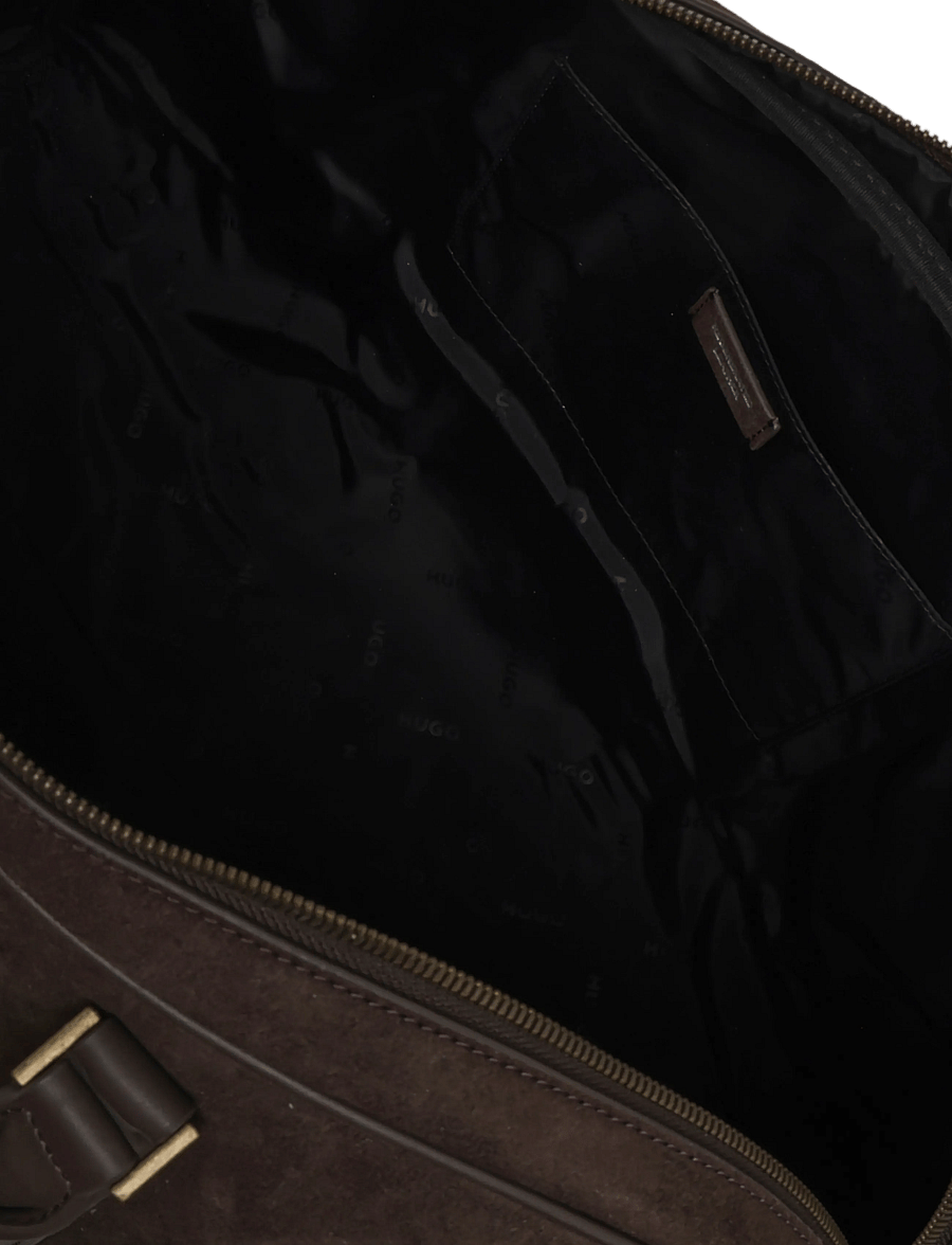 HUGO - GO-BAG_S_Holdall - duffelväskor - brown overflow - 3