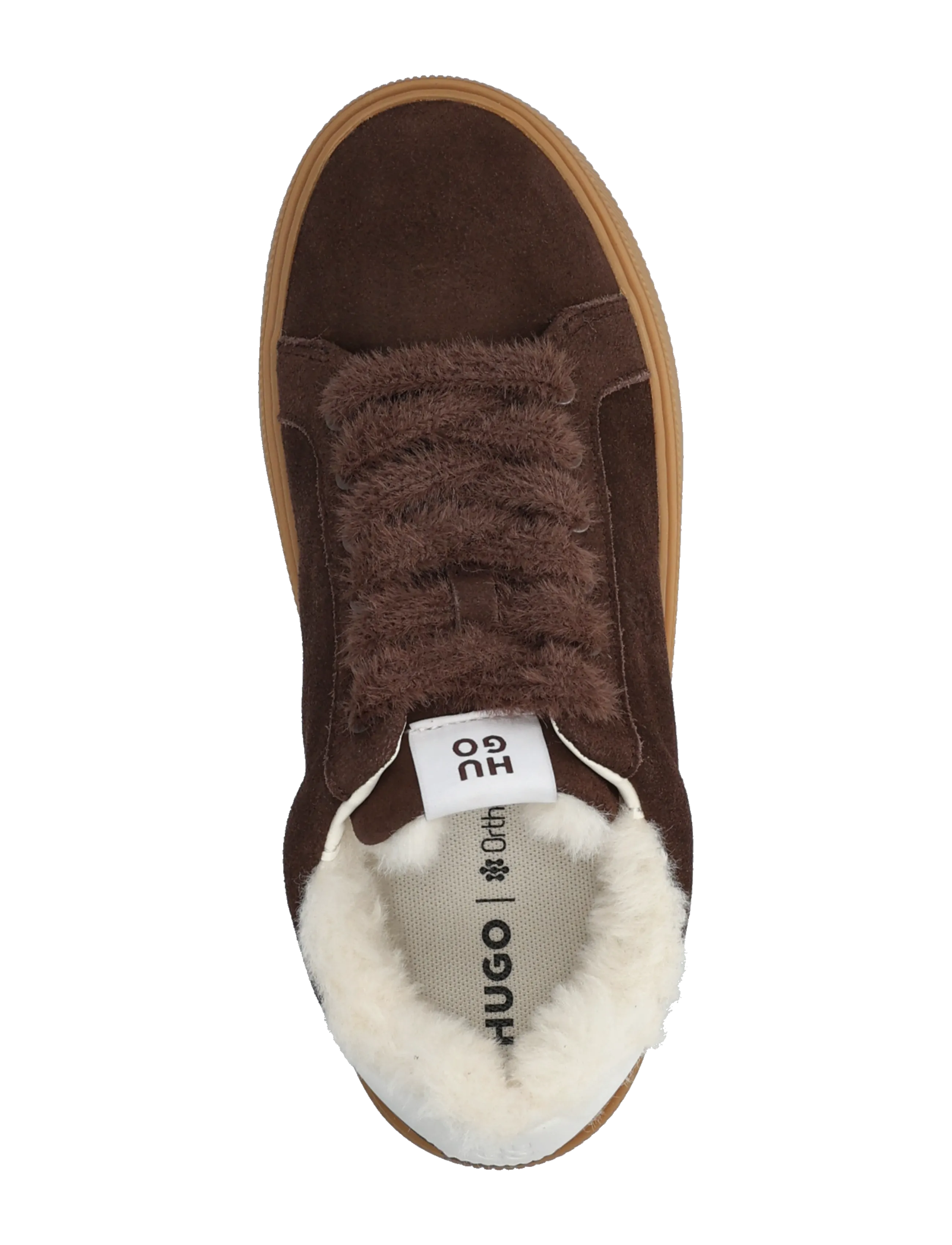HUGO - Lyzz_Tenn_sdpuf - fodrade sneakers - dark brown - 3