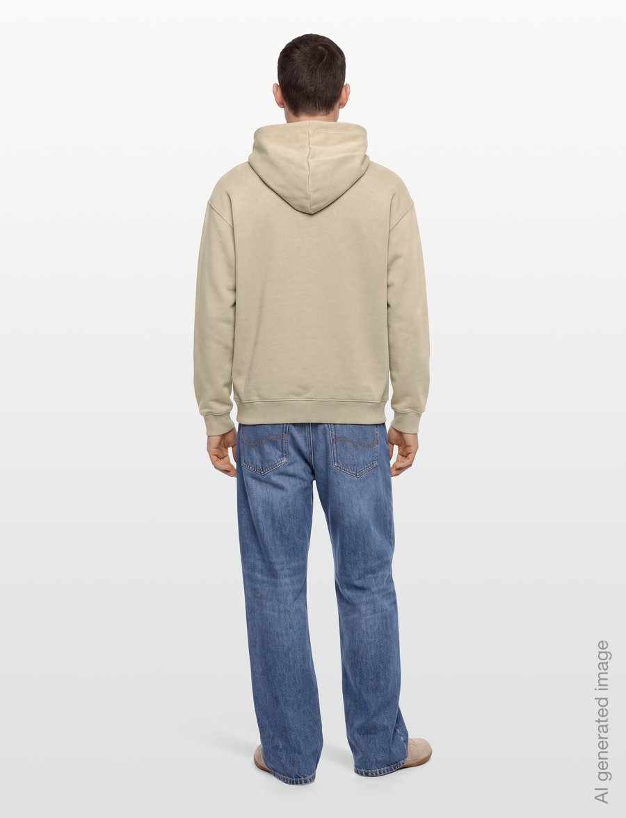 HUGO - Diflowhood - hoodies - beige overflow - 4