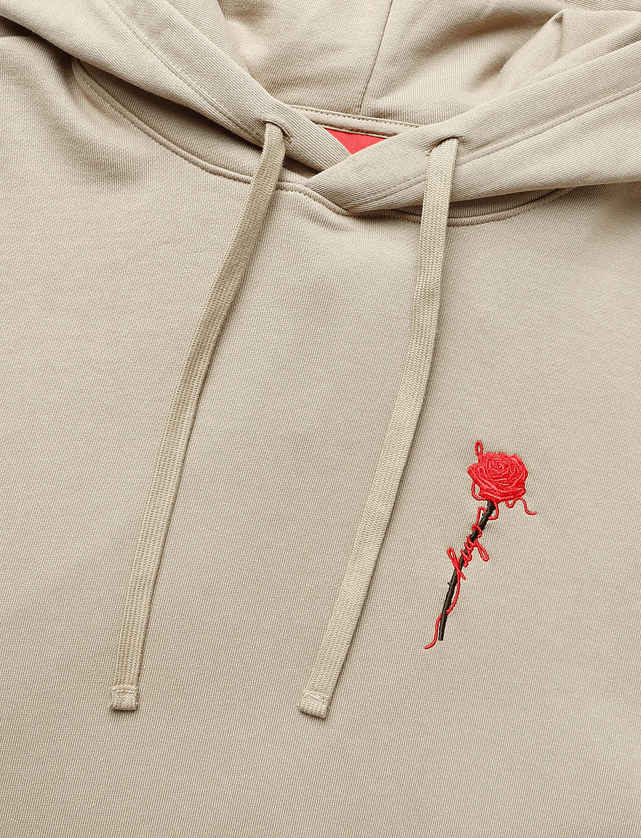 HUGO - Diflowhood - hoodies - beige overflow - 5