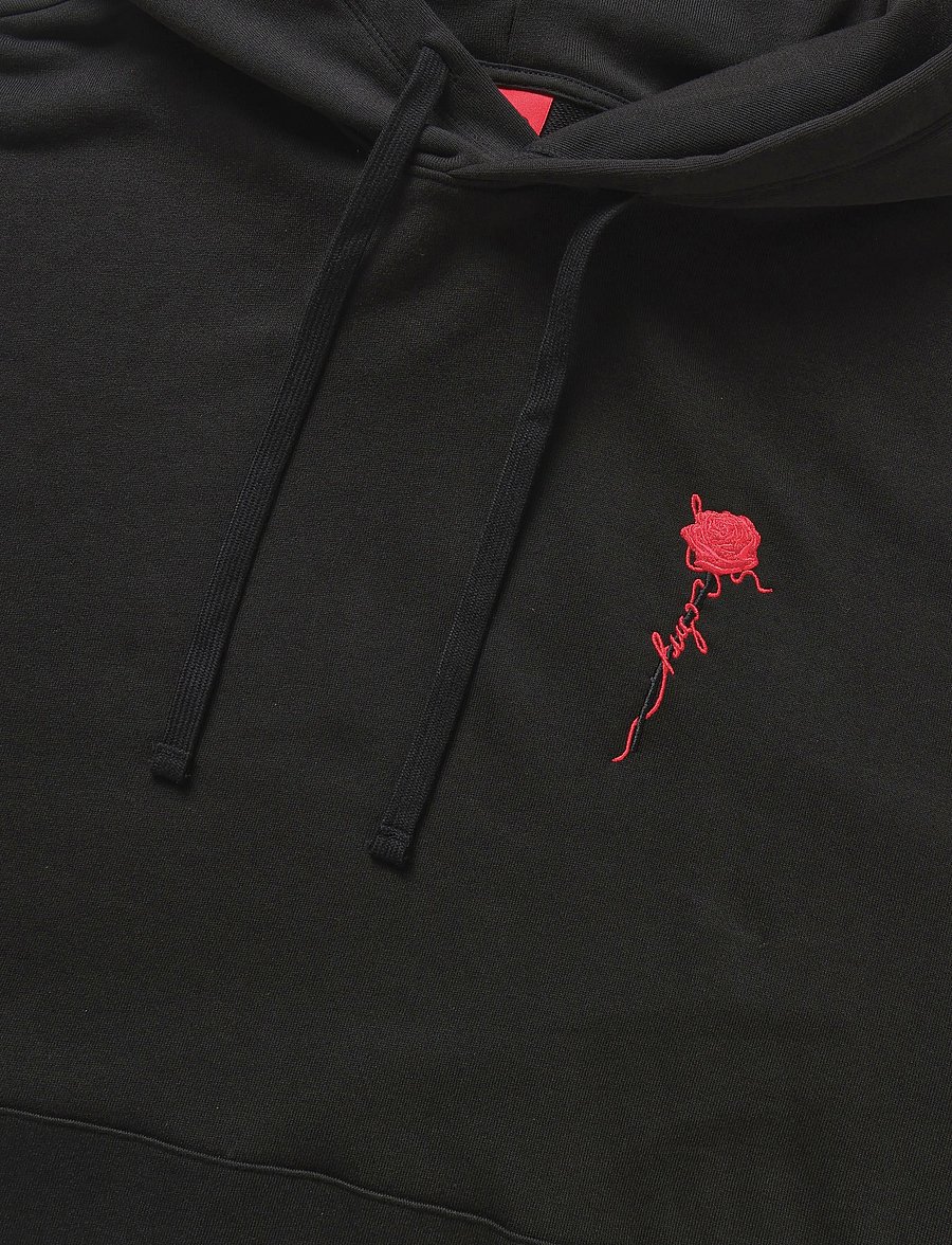 HUGO - Diflowhood - hoodies - black - 2