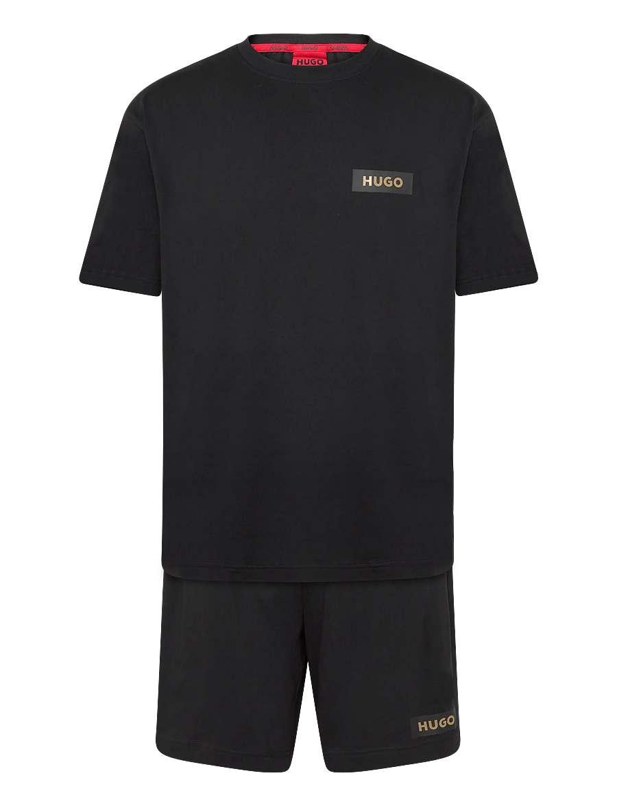 HUGO - OROYA SHORT SET - pysjamassett - black - 0