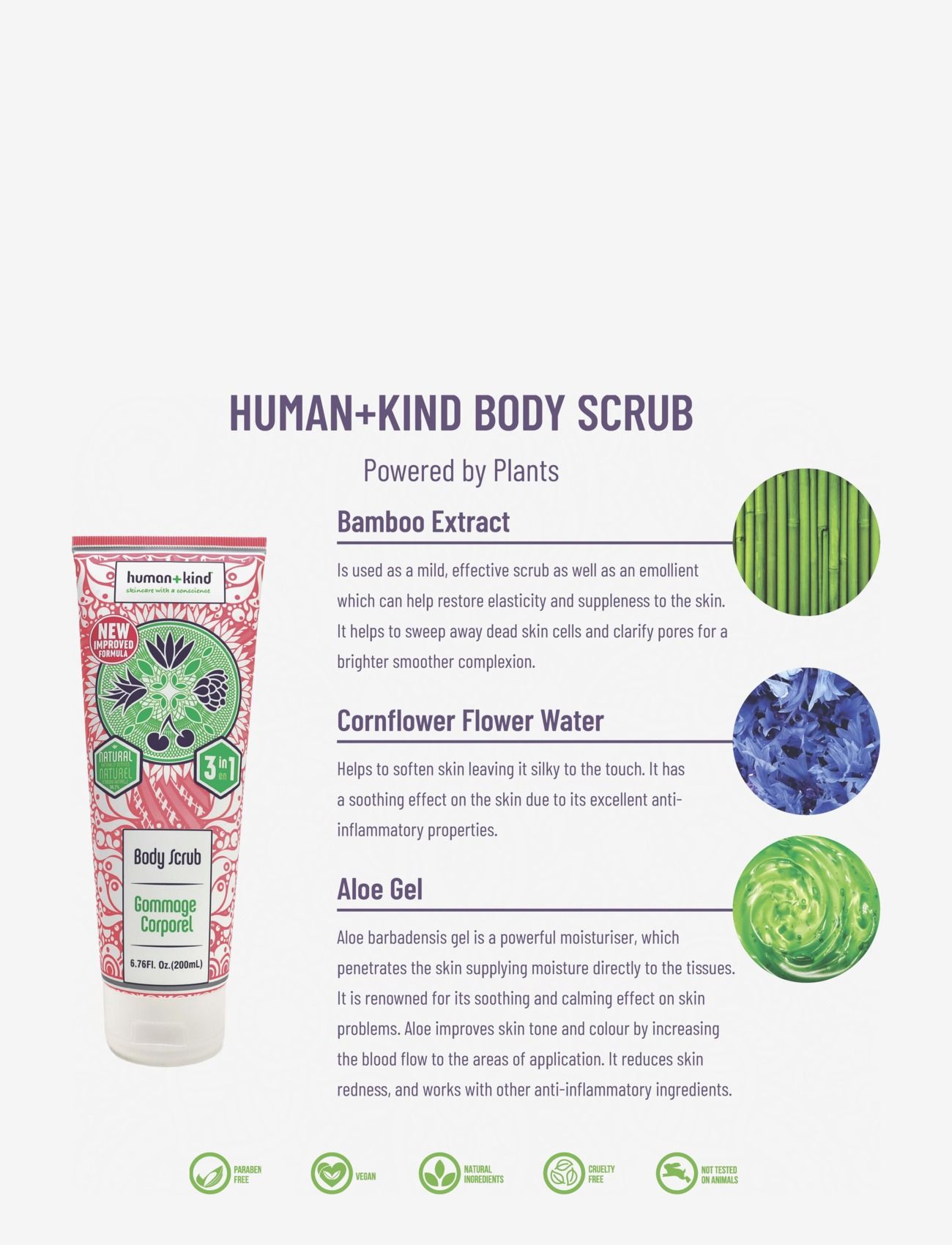 Human + Kind - Body Scrub - skrubb & exfoliators - kropp  - no colour - 2