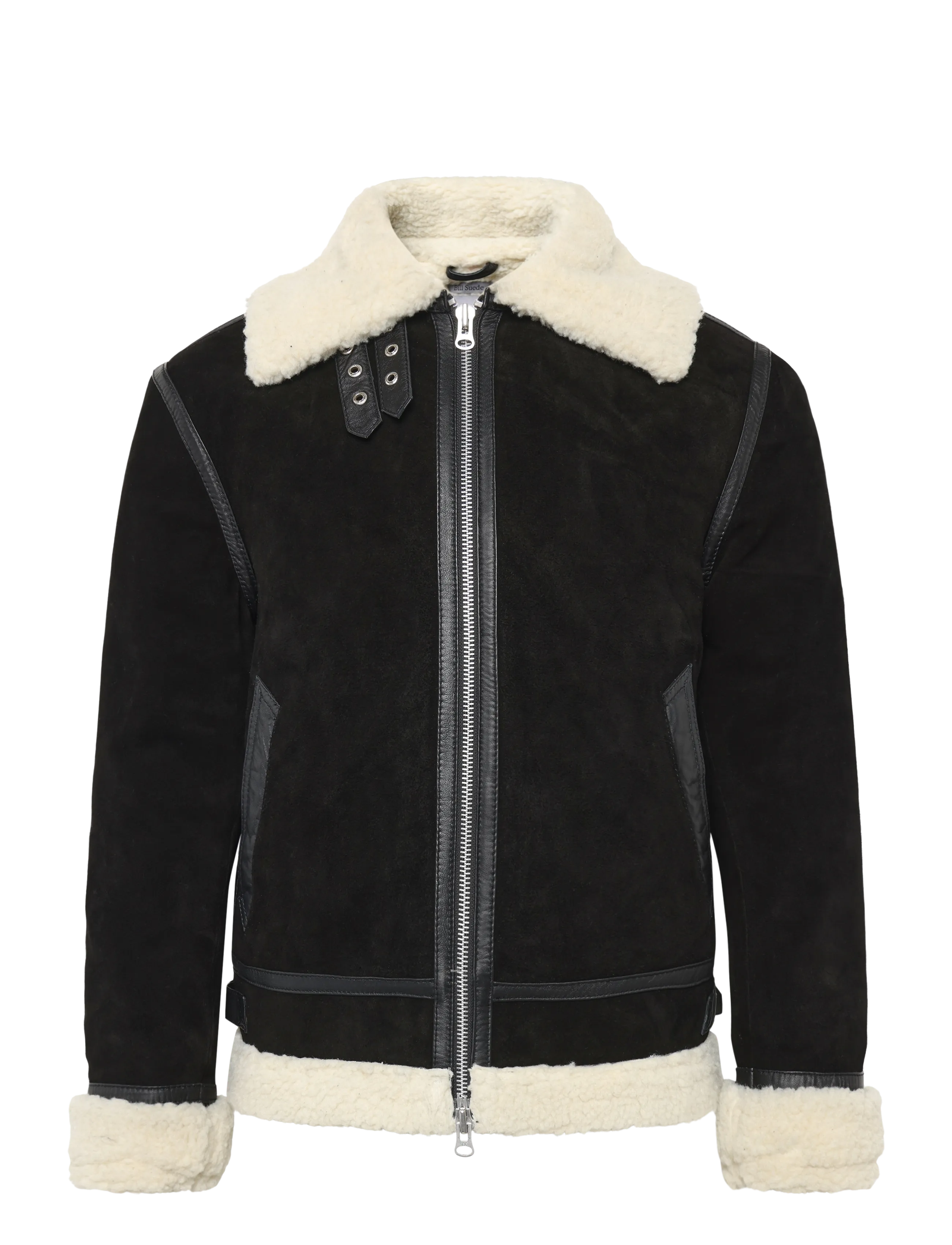 Human Scales Bill Suede Jacket - Joped - BLACK / black