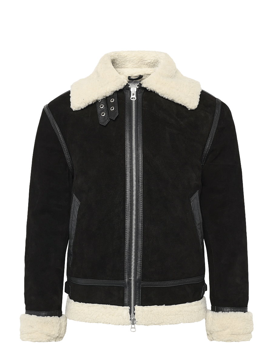 Human Scales - Bill Suede Jacket - kevadjoped - black - 0