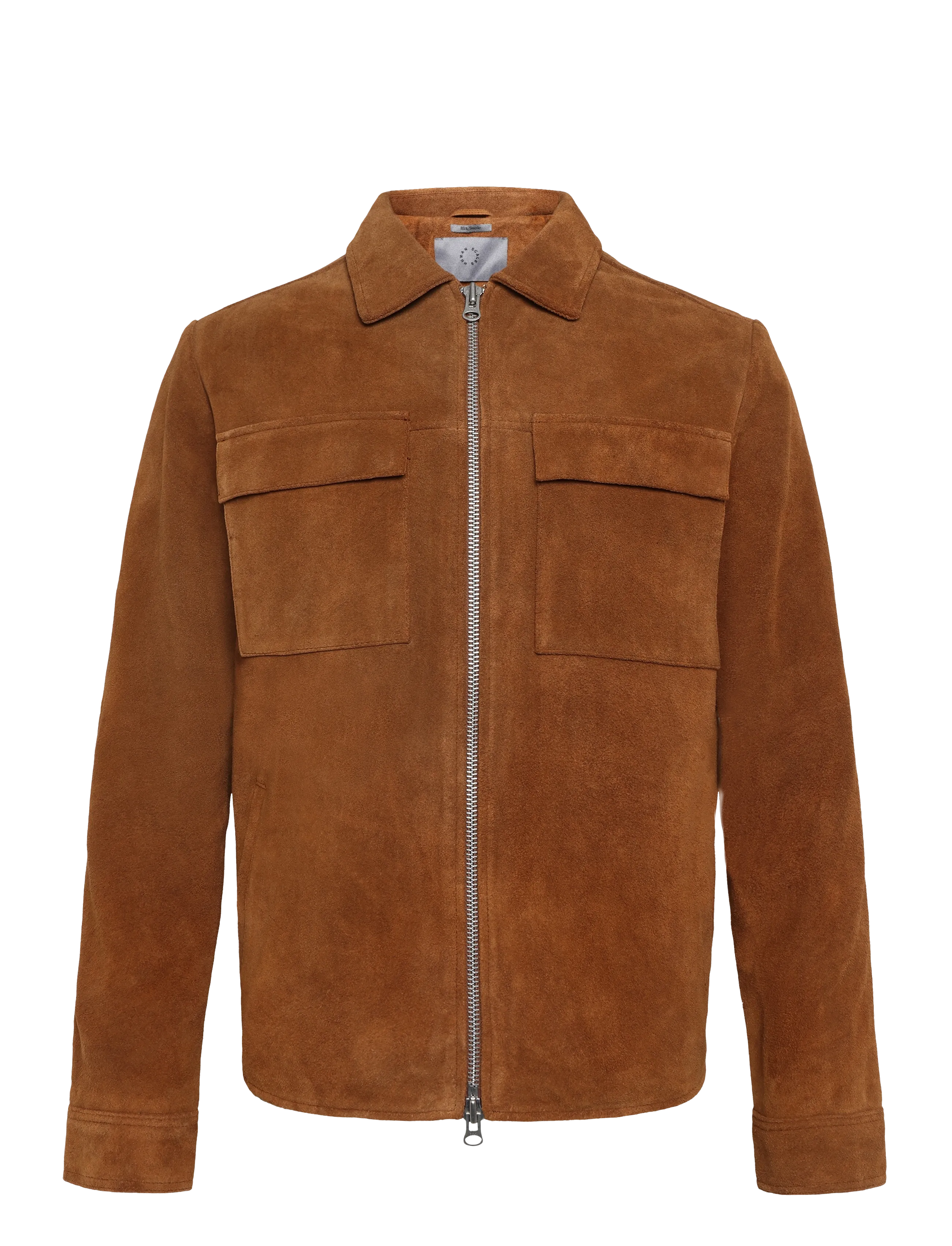 Human Scales Rick Suede Jacket, L, Brown, Jakker > Læder, Herre