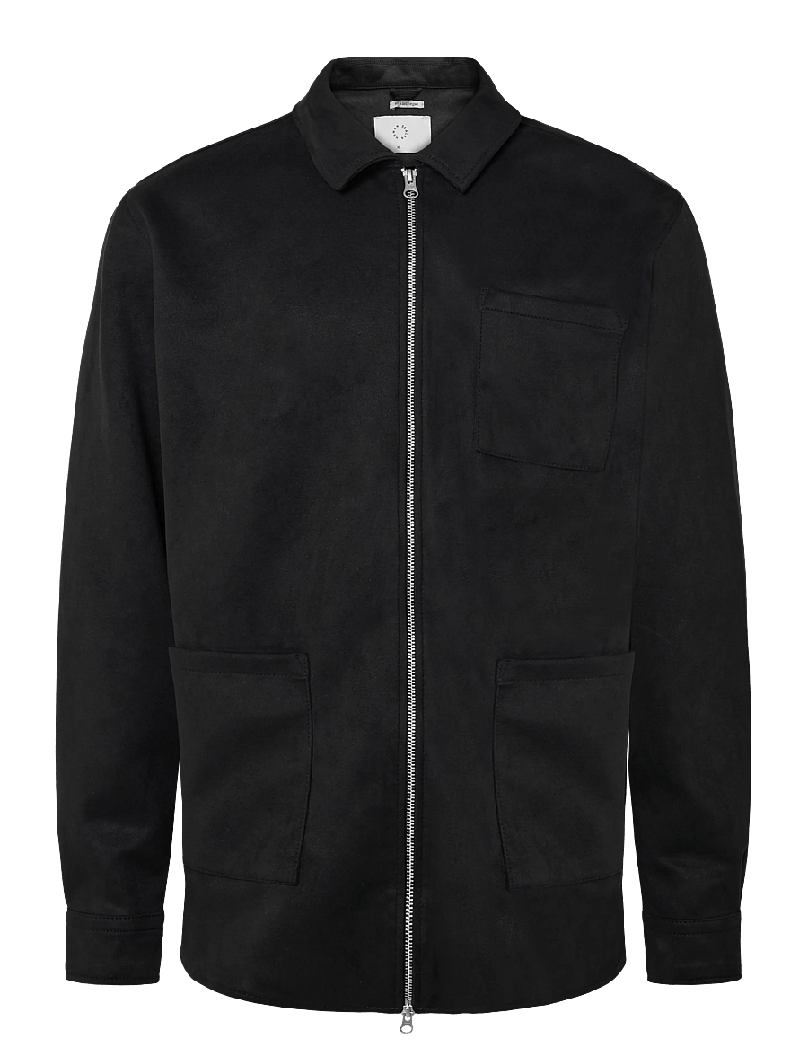 Human Scales - Rickard Vegan Suede Jacket - black - 0