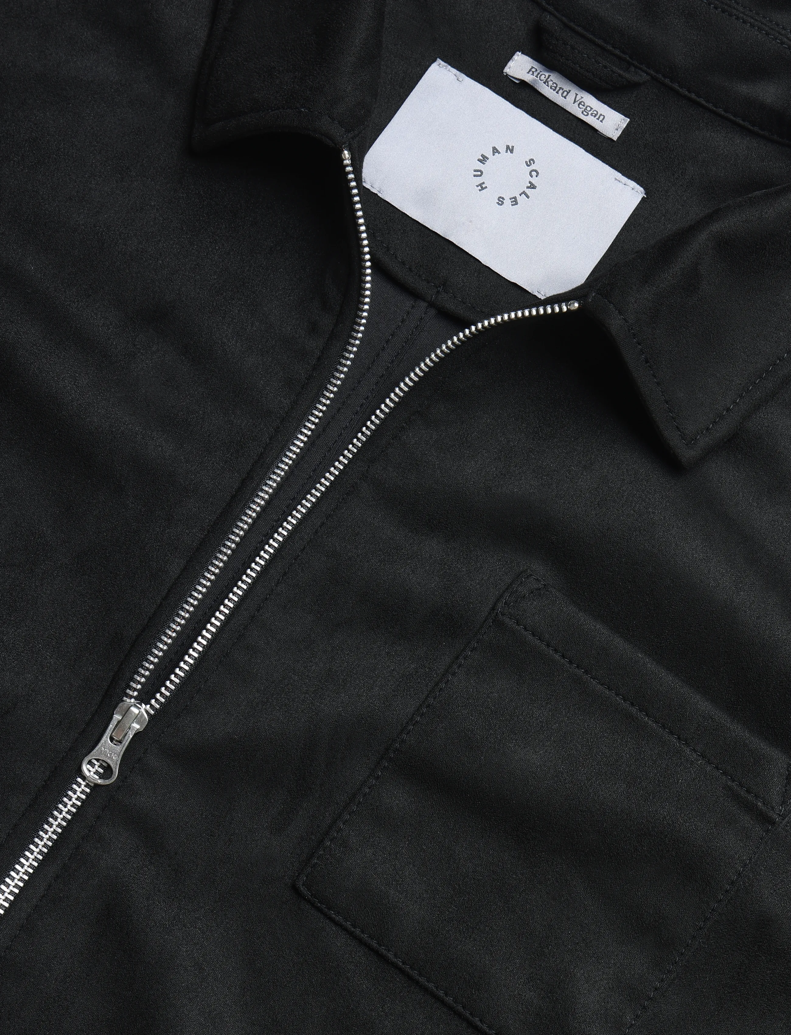 Human Scales - Rickard Vegan Suede Jacket - black - 2