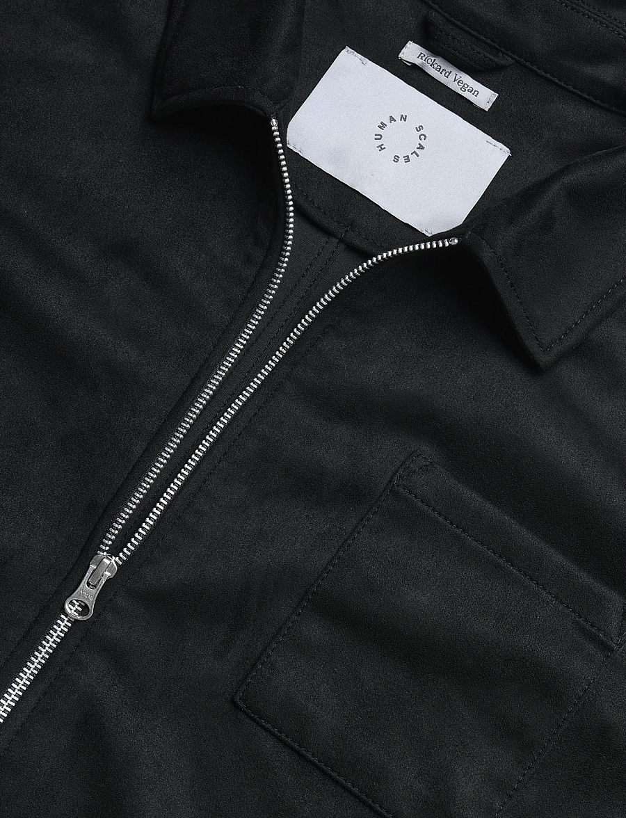 Human Scales - Rickard Vegan Suede Jacket - black - 2