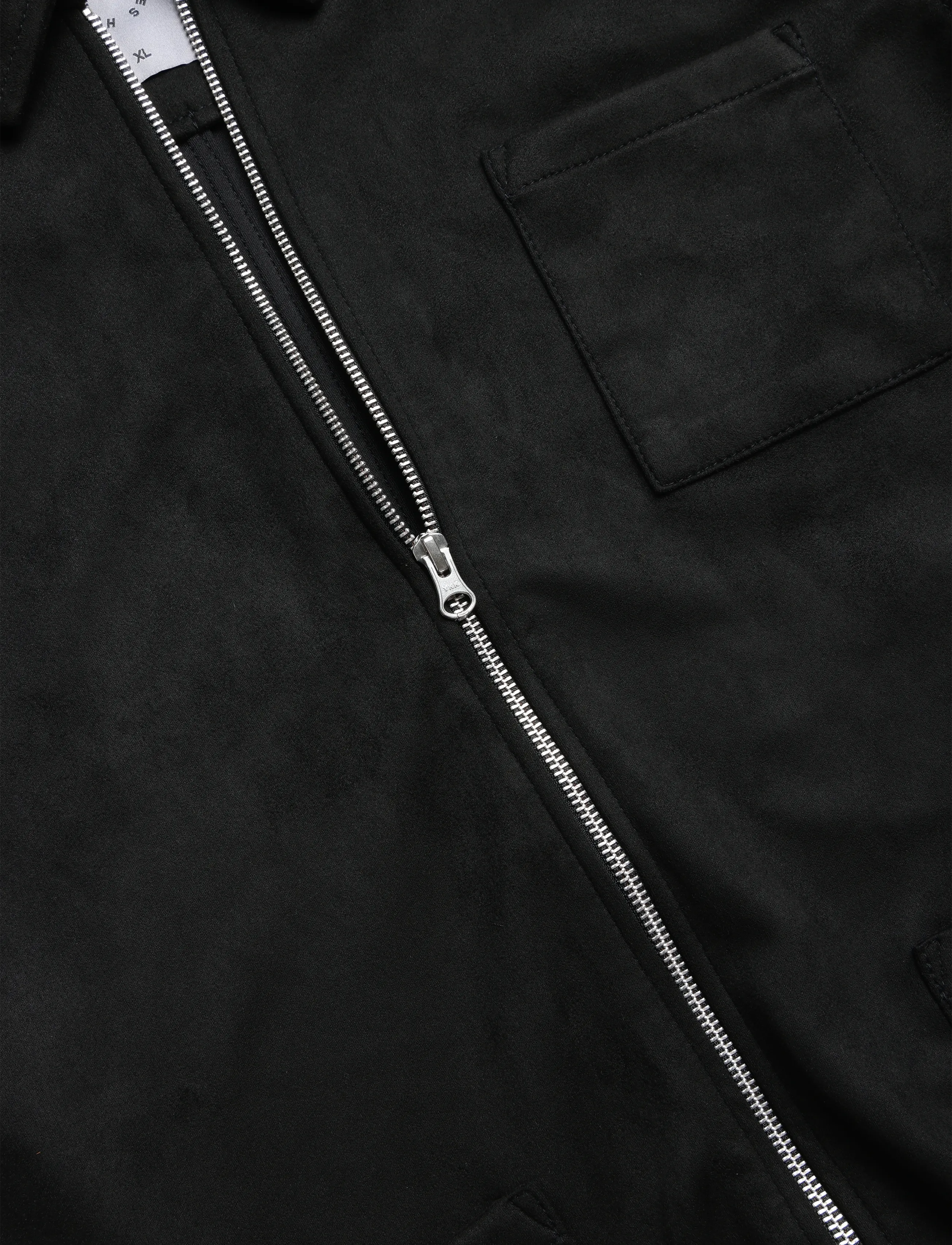 Human Scales - Rickard Vegan Suede Jacket - black - 3