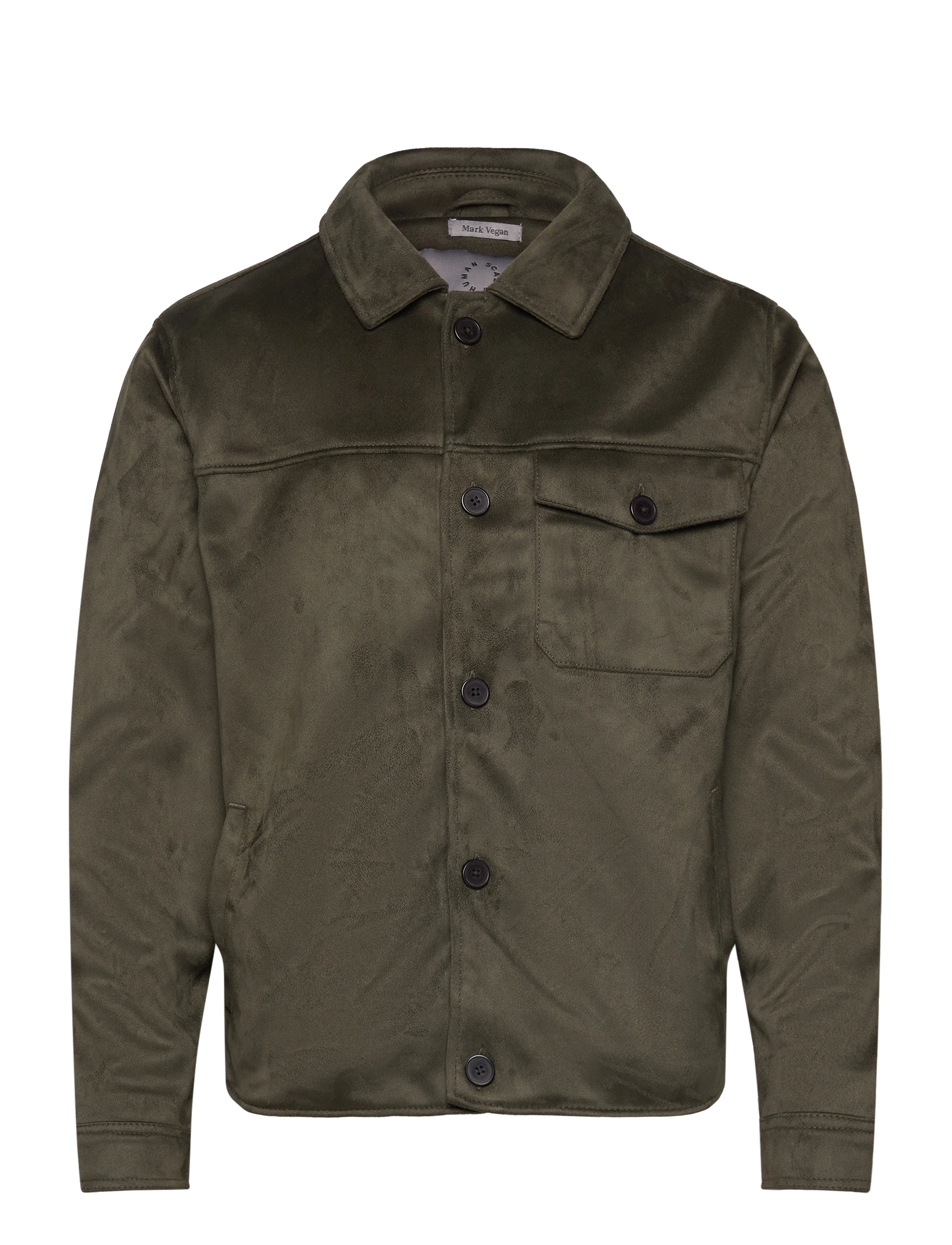 Human Scales Mark Vegan Suede Jacket - Nahktagid - MOSS GREEN / green