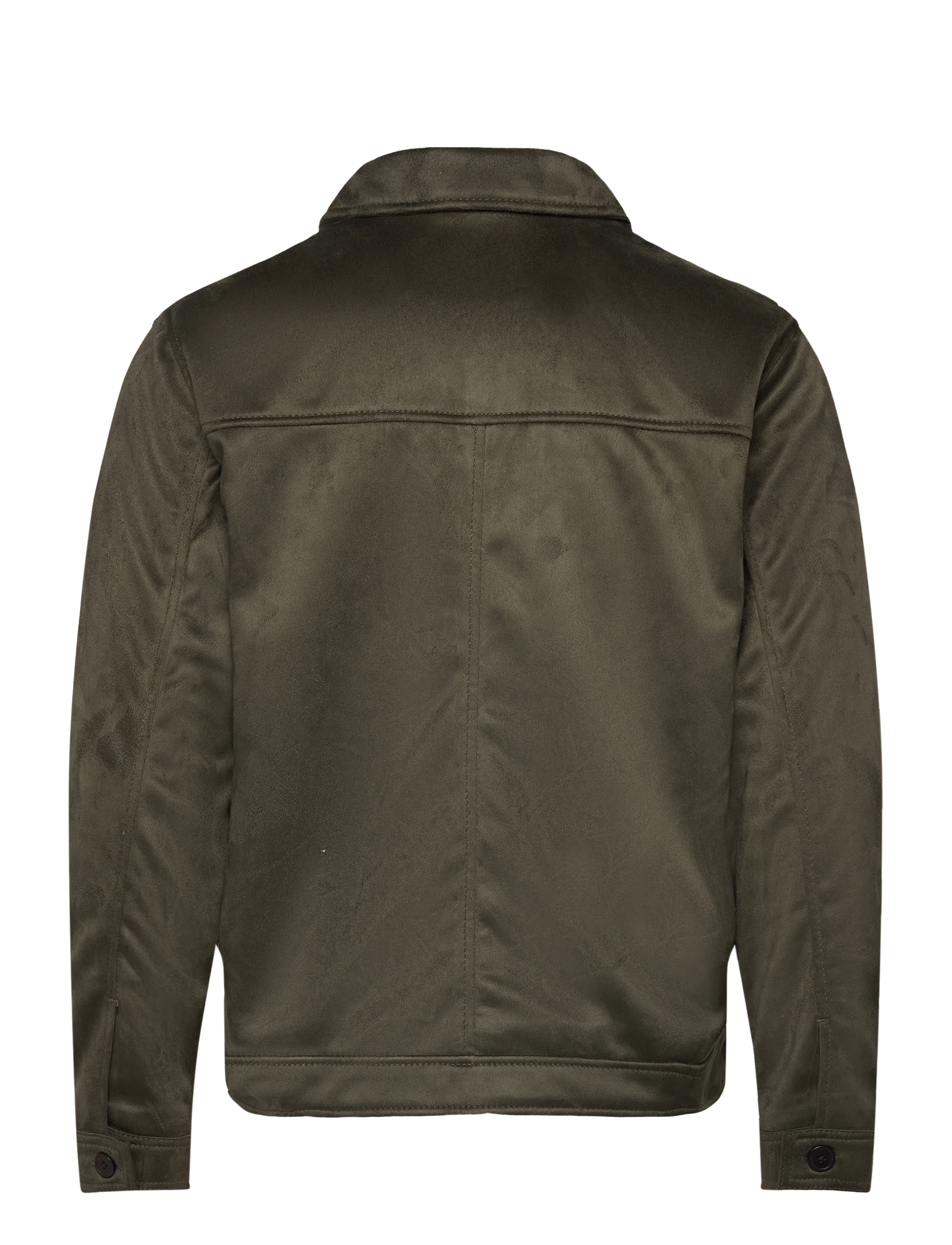 Human Scales - Mark Vegan Suede Jacket - moss green - 1