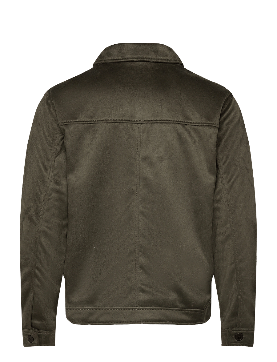 Human Scales - Mark Vegan Suede Jacket - moss green - 1