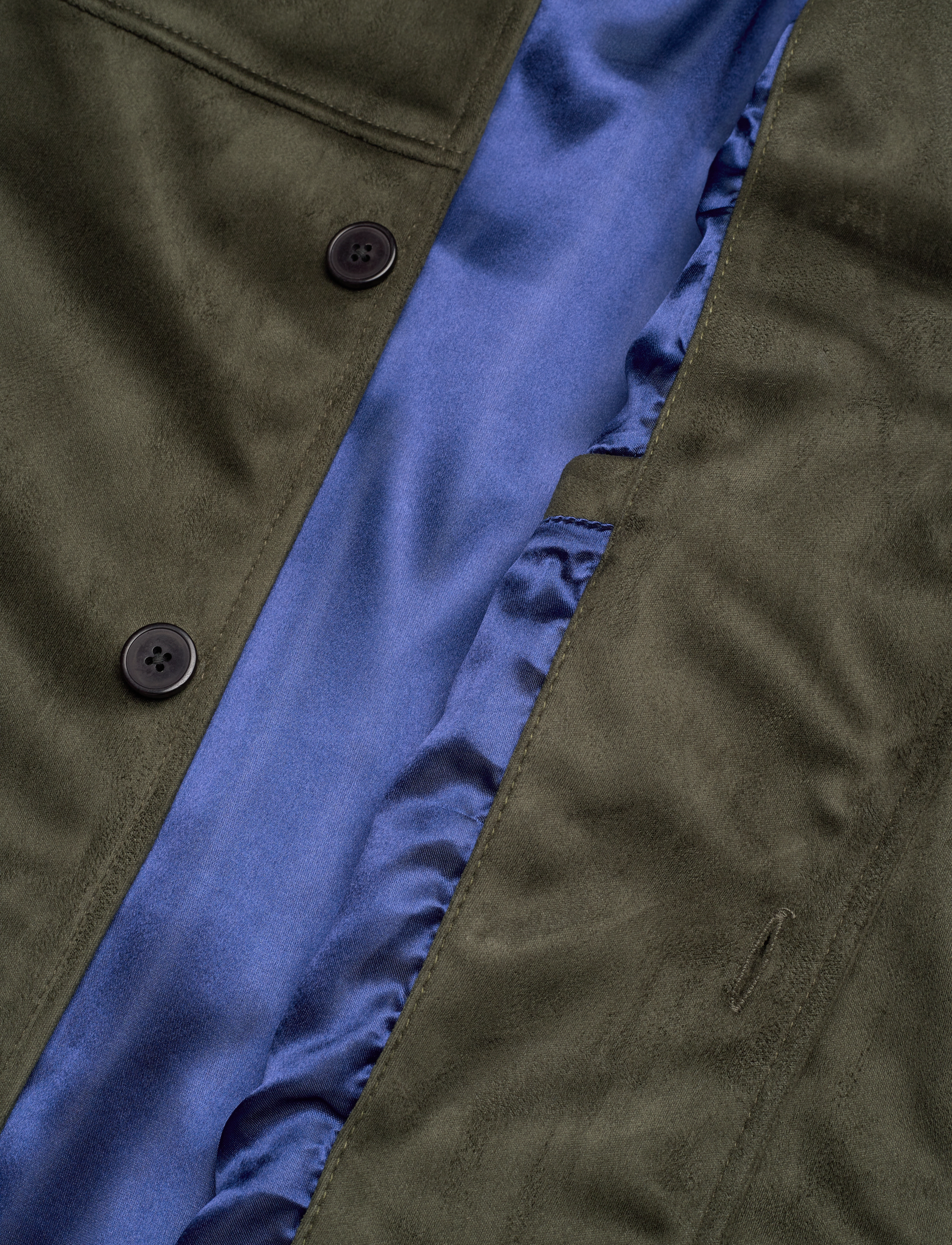 Human Scales - Mark Vegan Suede Jacket - moss green - 4