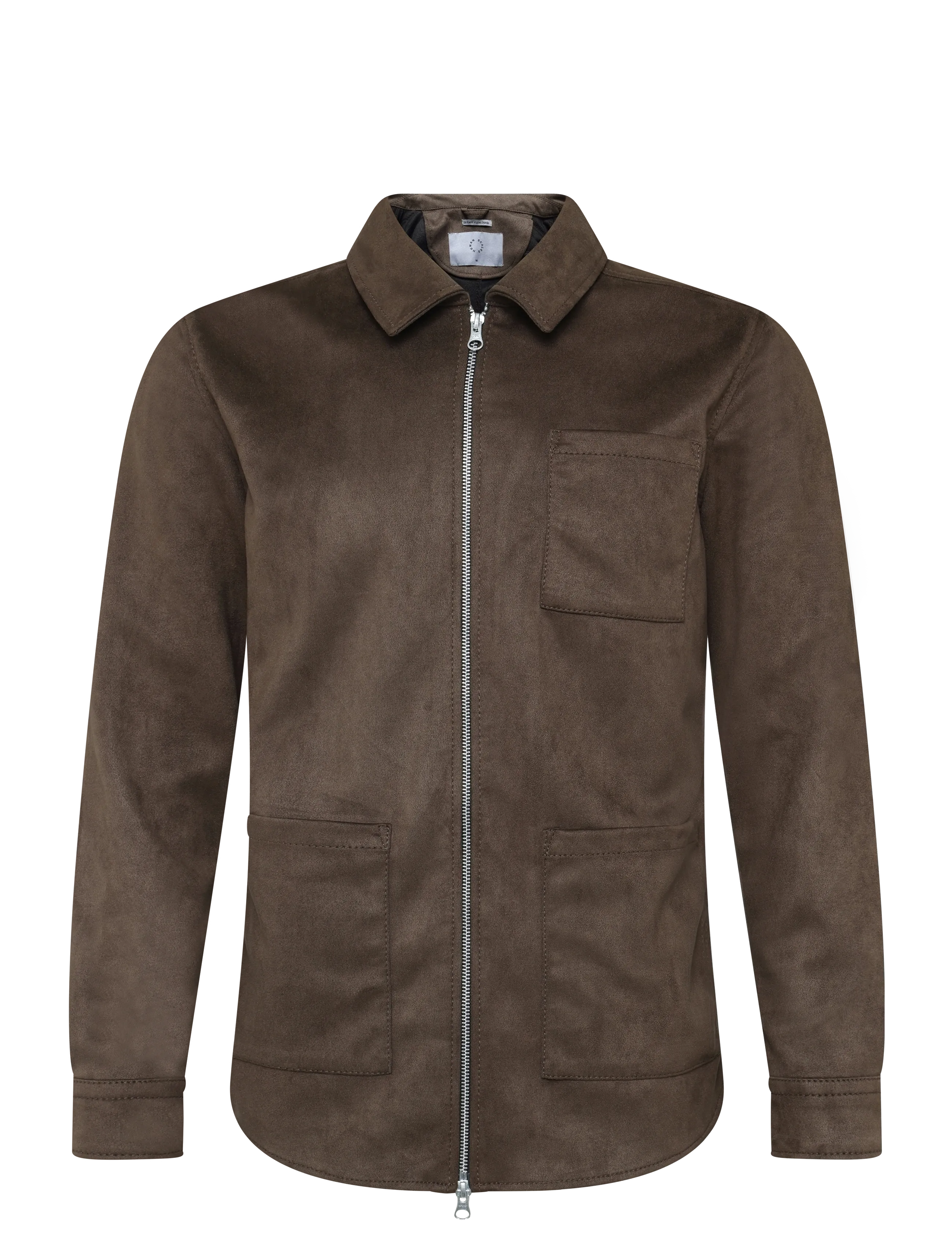Human Scales Rickard Vegan Suede Jacket, S, Jackets, Braun - Light Männerswear