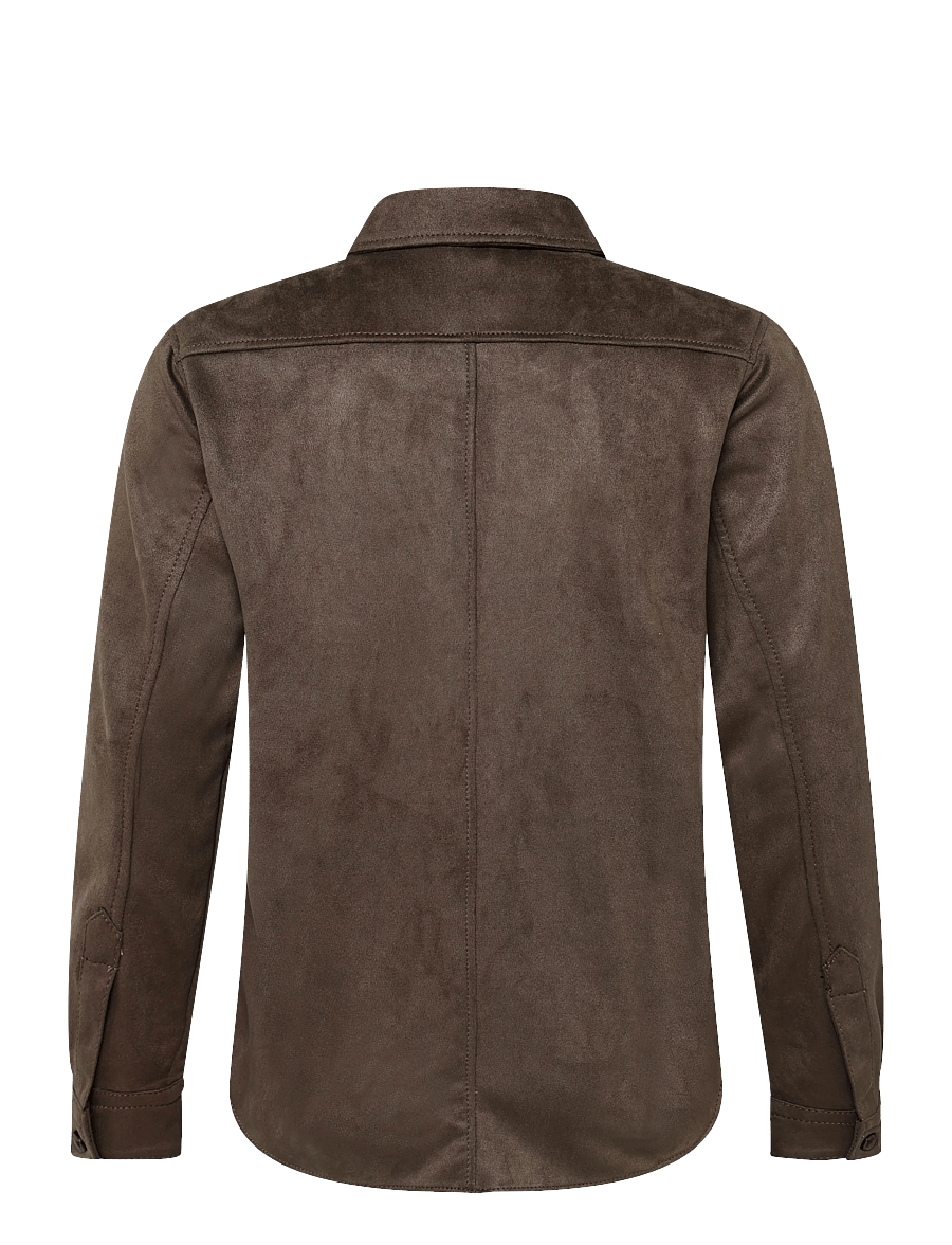 Human Scales - Rickard Vegan Suede Jacket - frühlingsjacken - taupe - 1