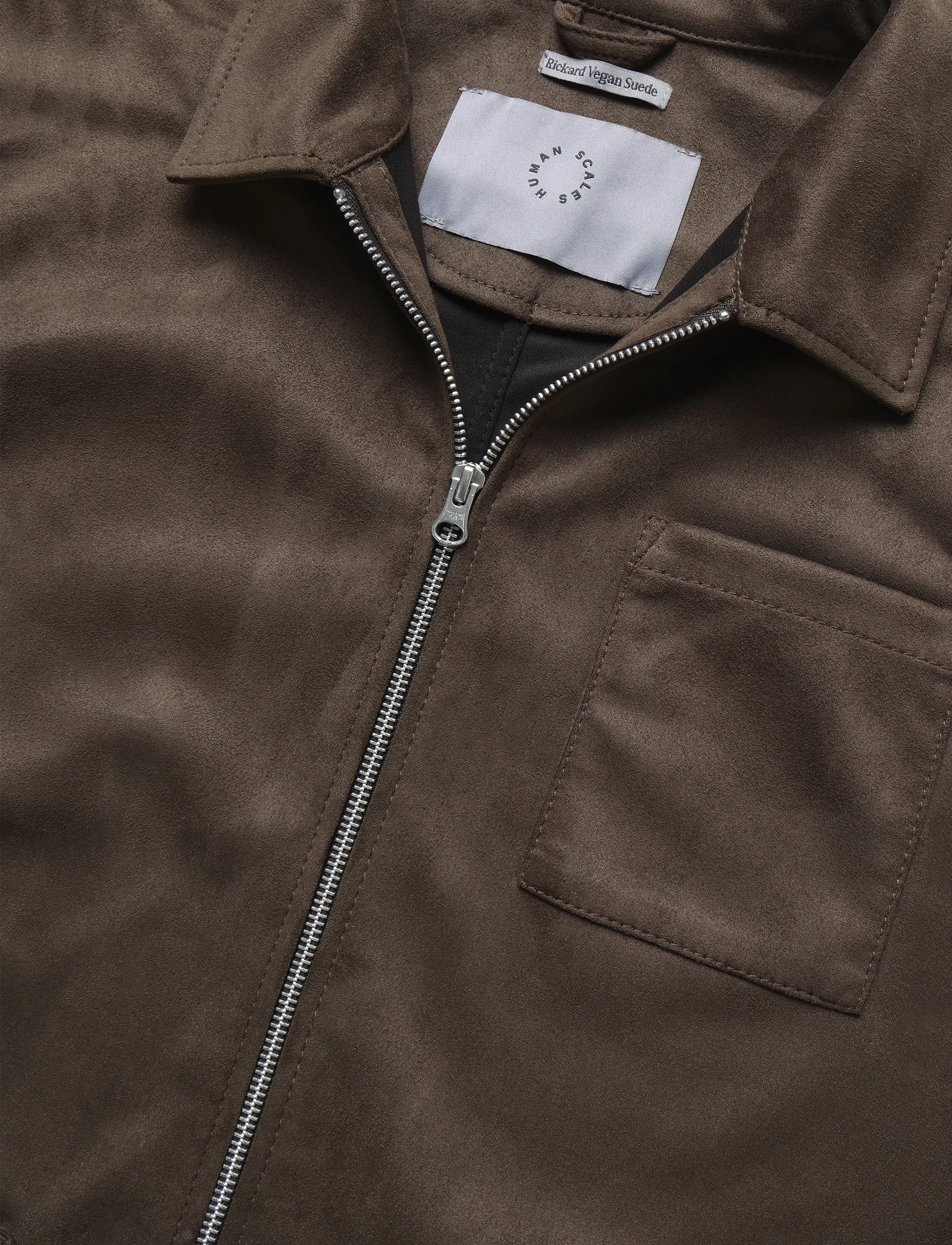 Human Scales - Rickard Vegan Suede Jacket - taupe - 2