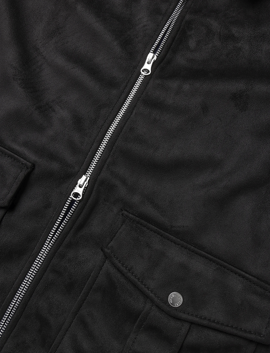 Human Scales - Seth Vegan Suede Jacket - höstjackor - black - 3