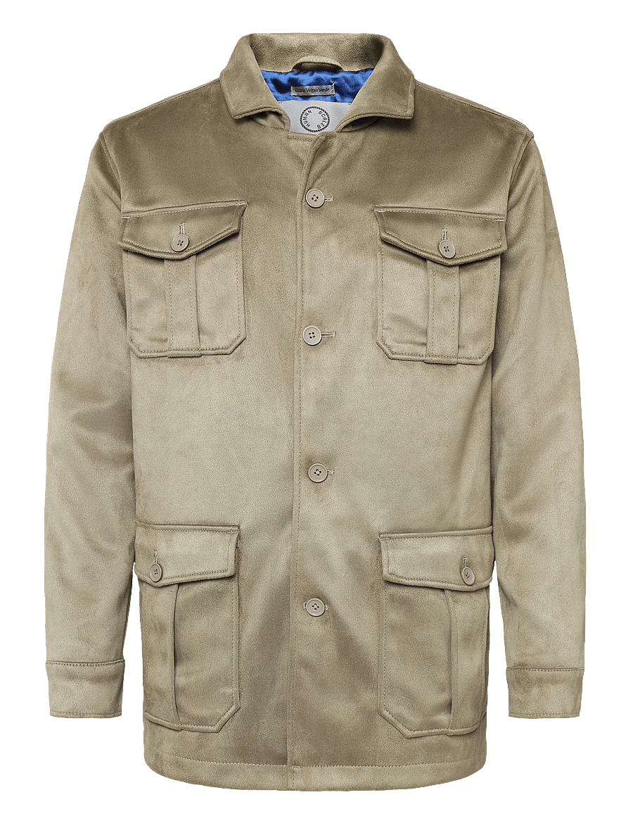 Human Scales - Elliot Vegan Suede Jacket - lt. grey - 0