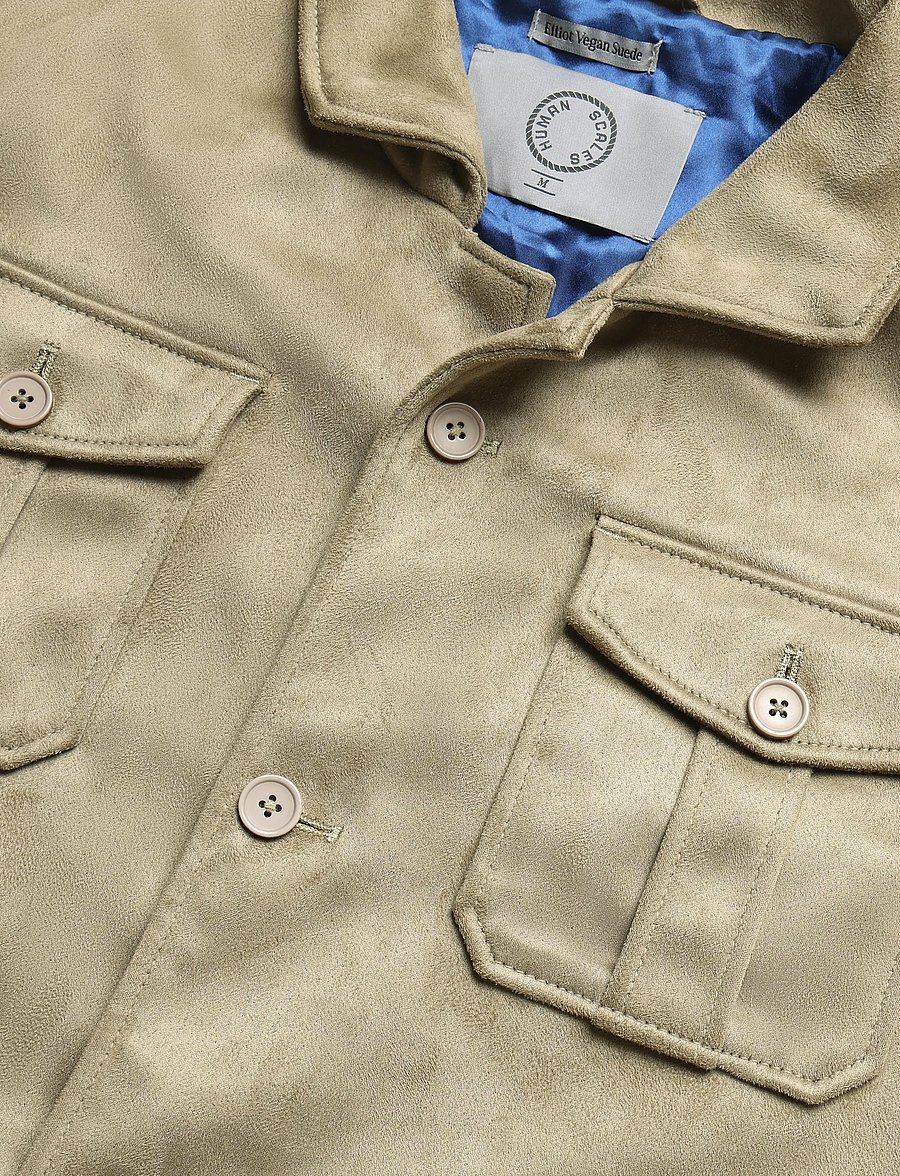 Human Scales - Elliot Vegan Suede Jacket - lt. grey - 2