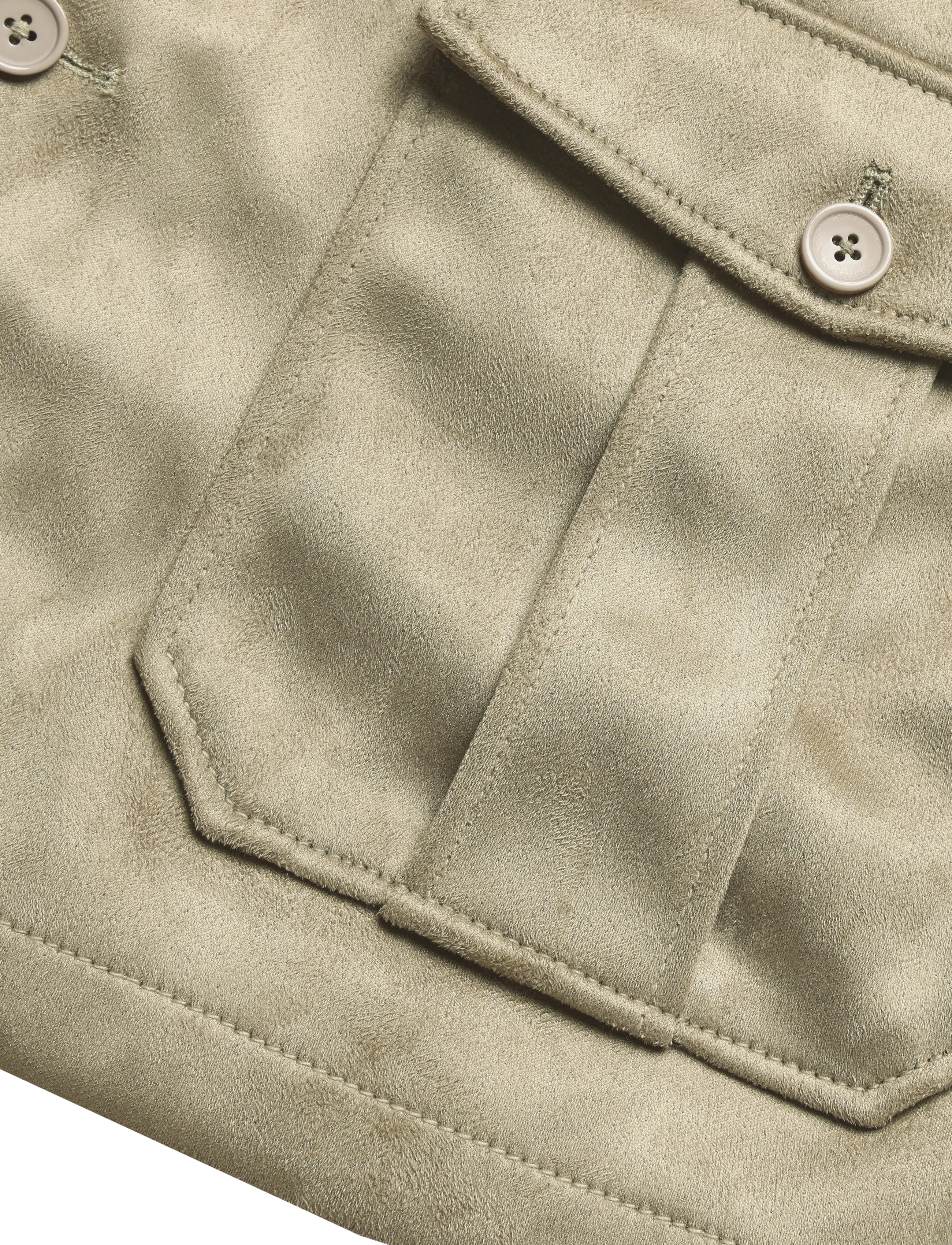 Human Scales - Elliot Vegan Suede Jacket - lt. grey - 3