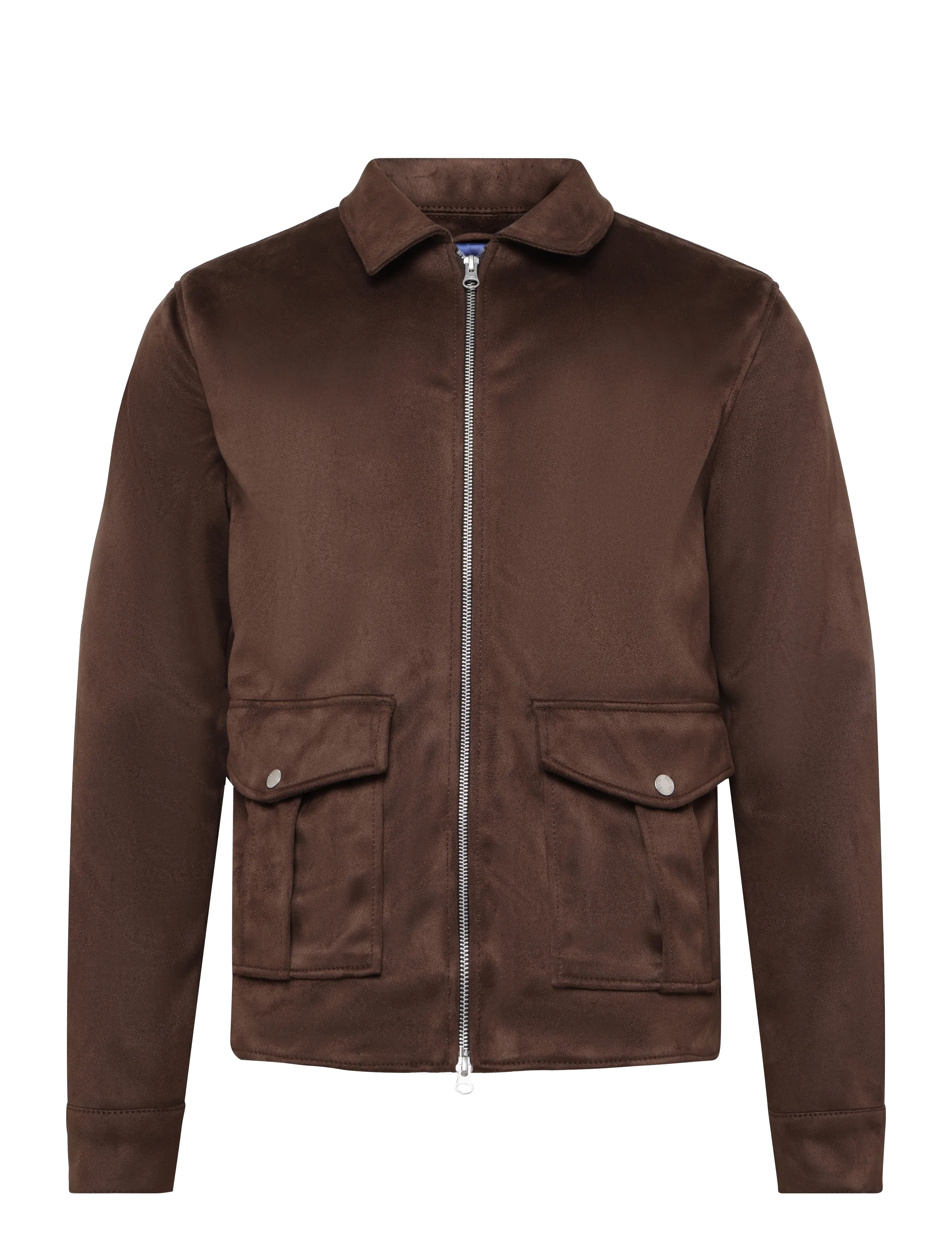 Human Scales Seth Vegan Suede Jacket - Joped - DK BROWN / brown