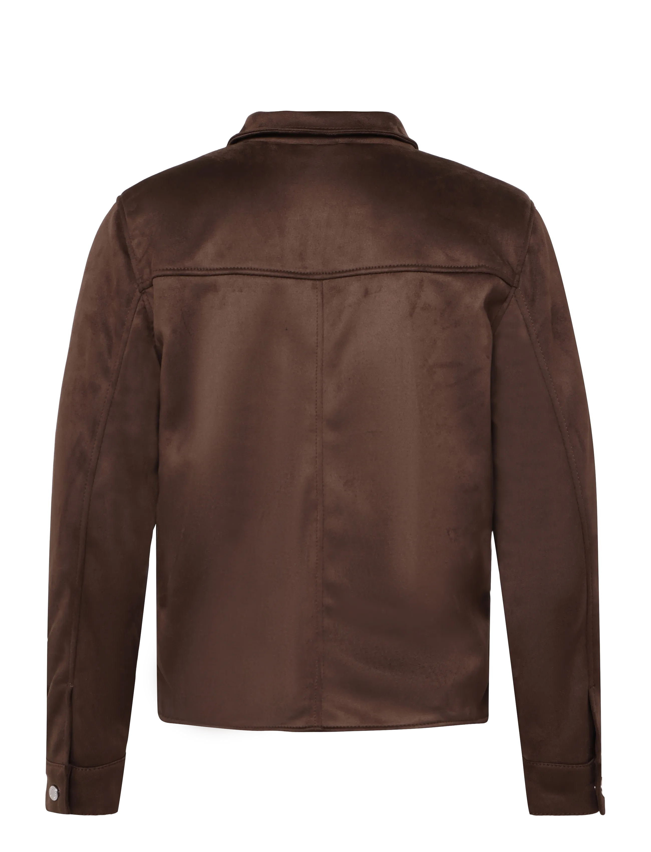 Human Scales - Seth Vegan Suede Jacket - kevadjoped - dk brown - 1