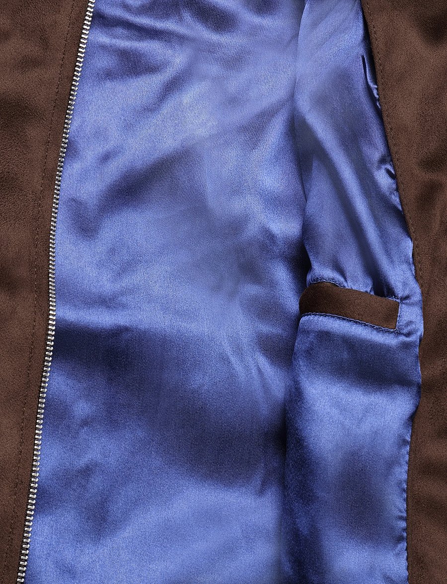 Human Scales - Seth Vegan Suede Jacket - kevadjoped - dk brown - 4