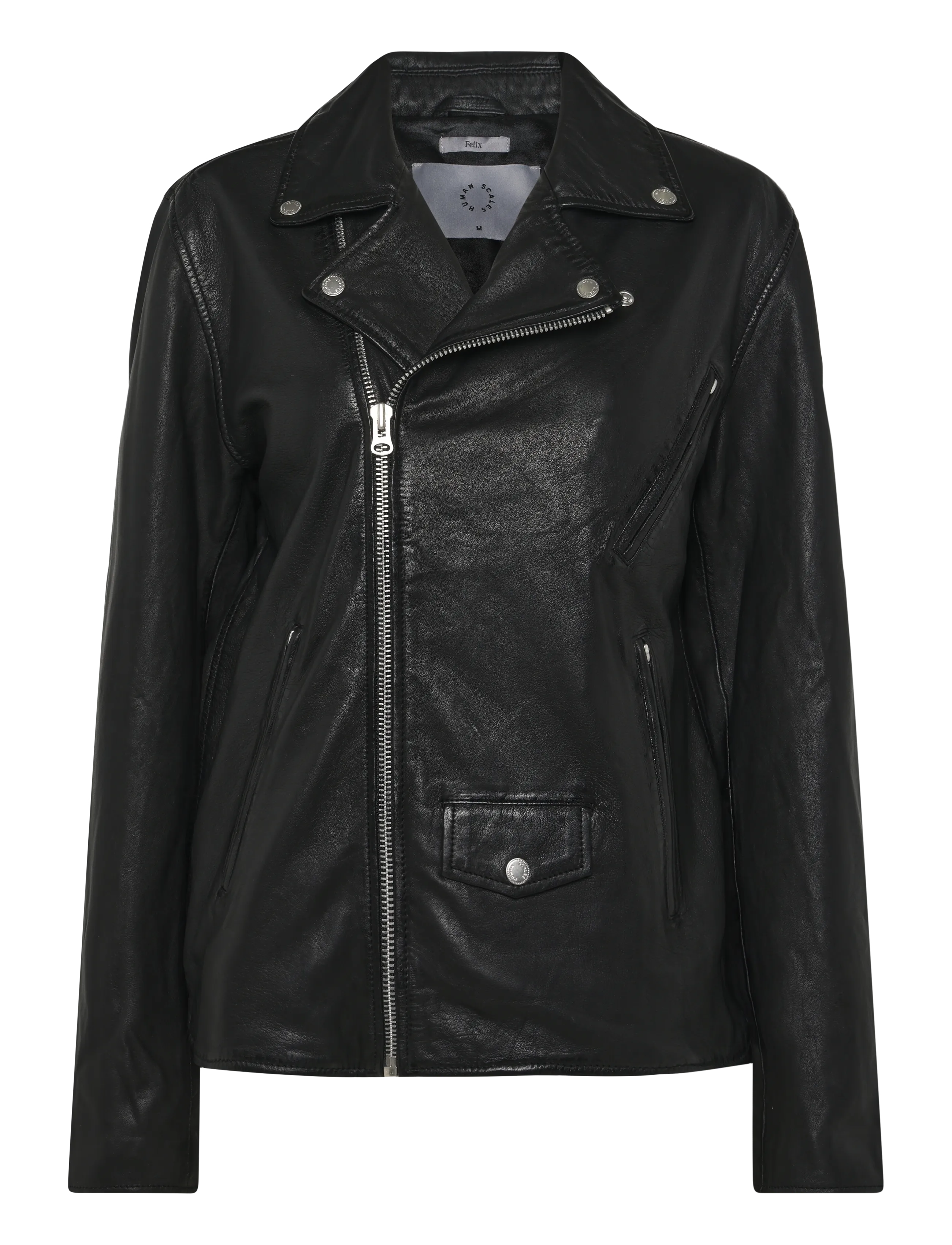 Human Scales Felix Jacket, S, Jackets, Schwarz - Leather, Männerswear