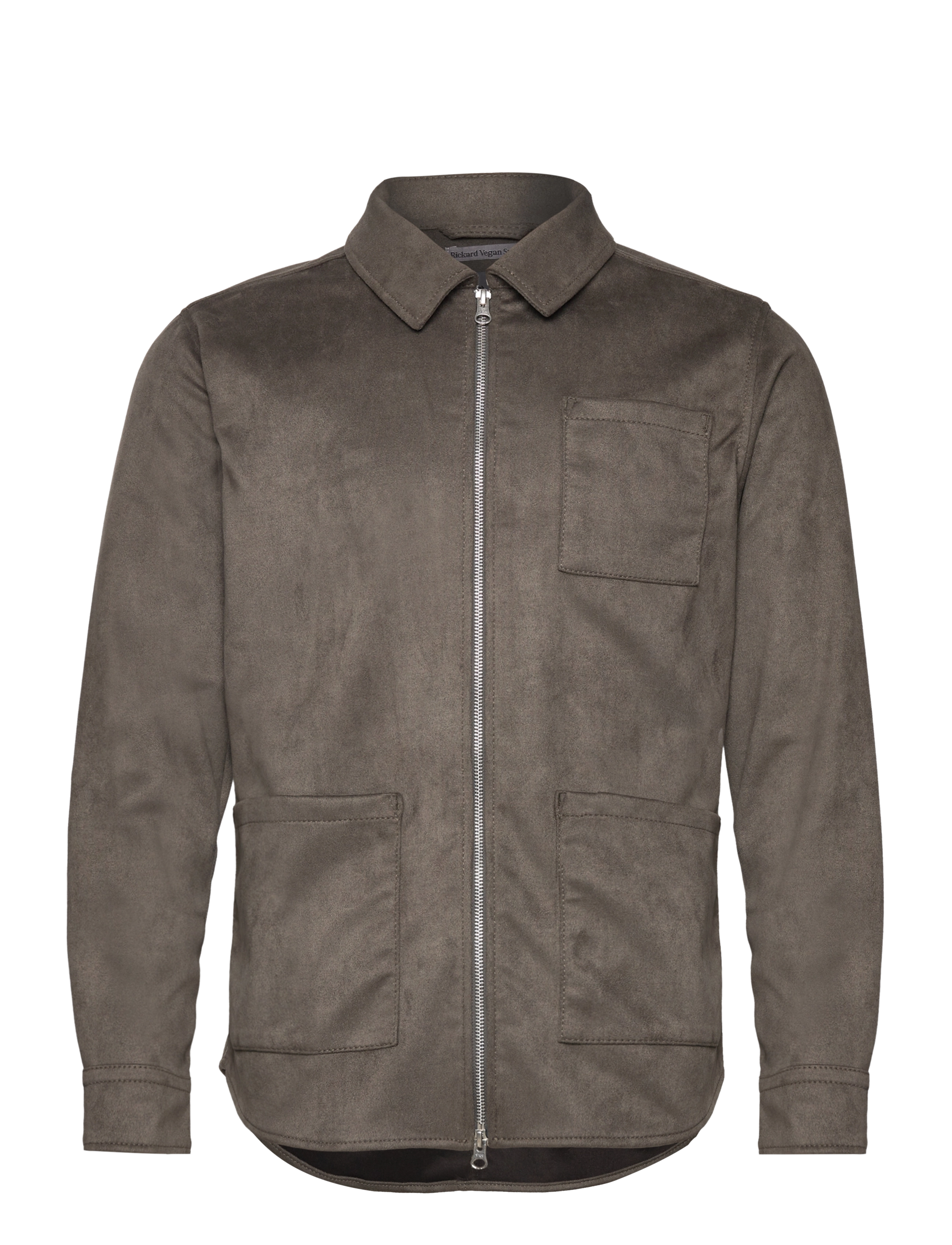HUMAN SCALES Rickard Vegan Wildleder Jacke Grau - L - Herren