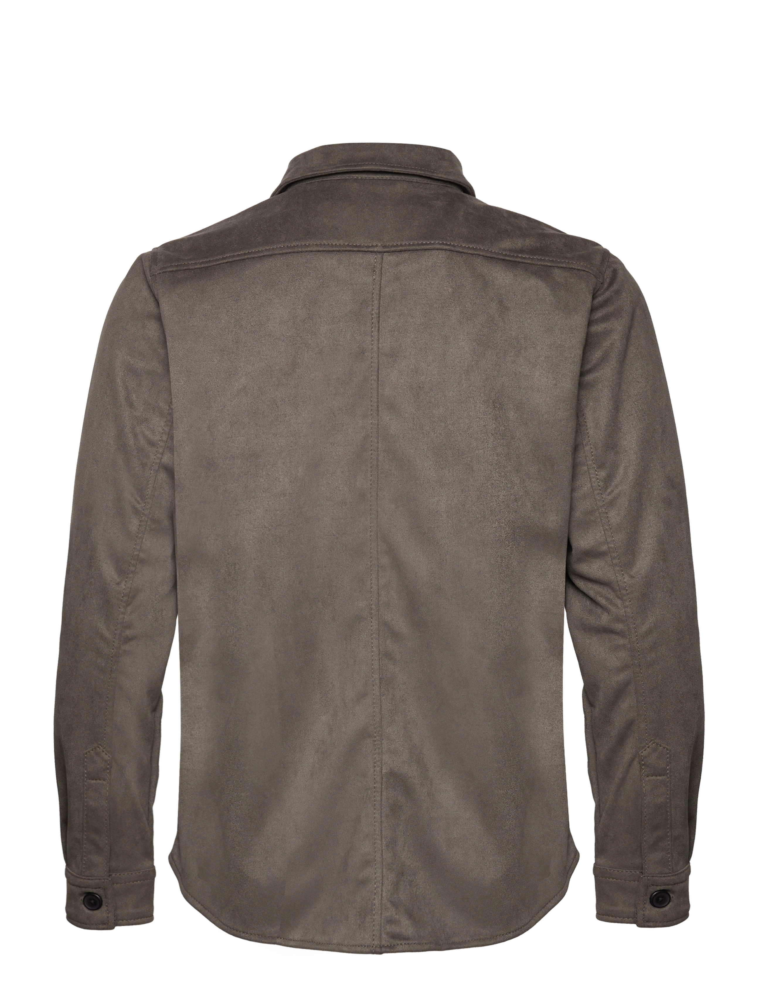 Human Scales - Rickard Vegan Suede Jacket - sügisjoped - grey - 1